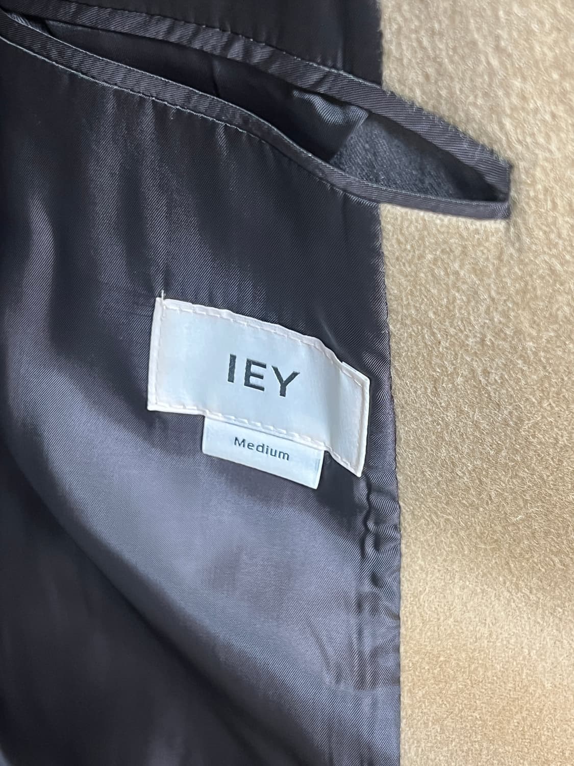 이에이 wrap 더블 오버코트 카멜 m 상품이미지3