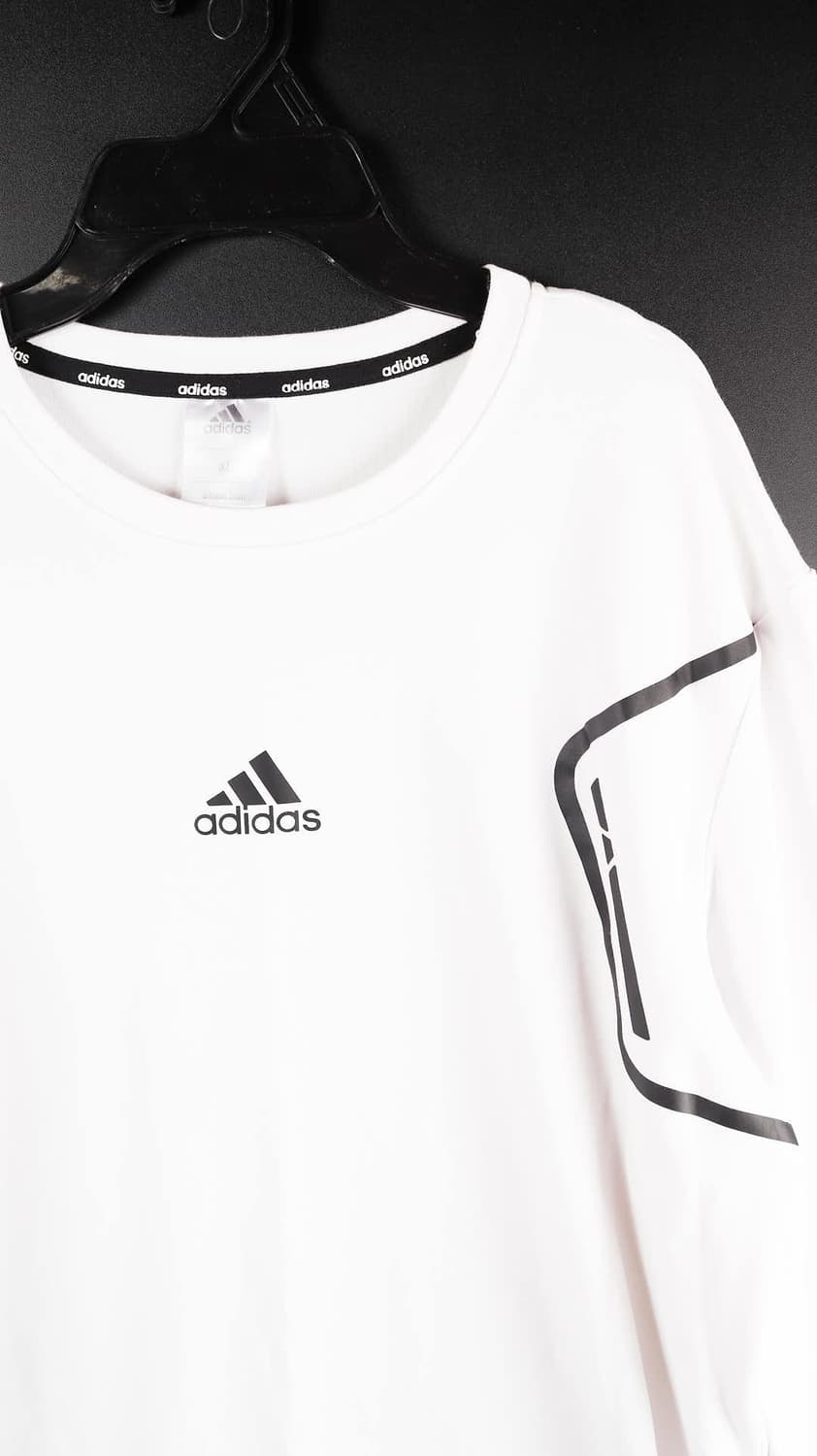 아디다스스포츠 화이트 맨투맨 상품이미지3