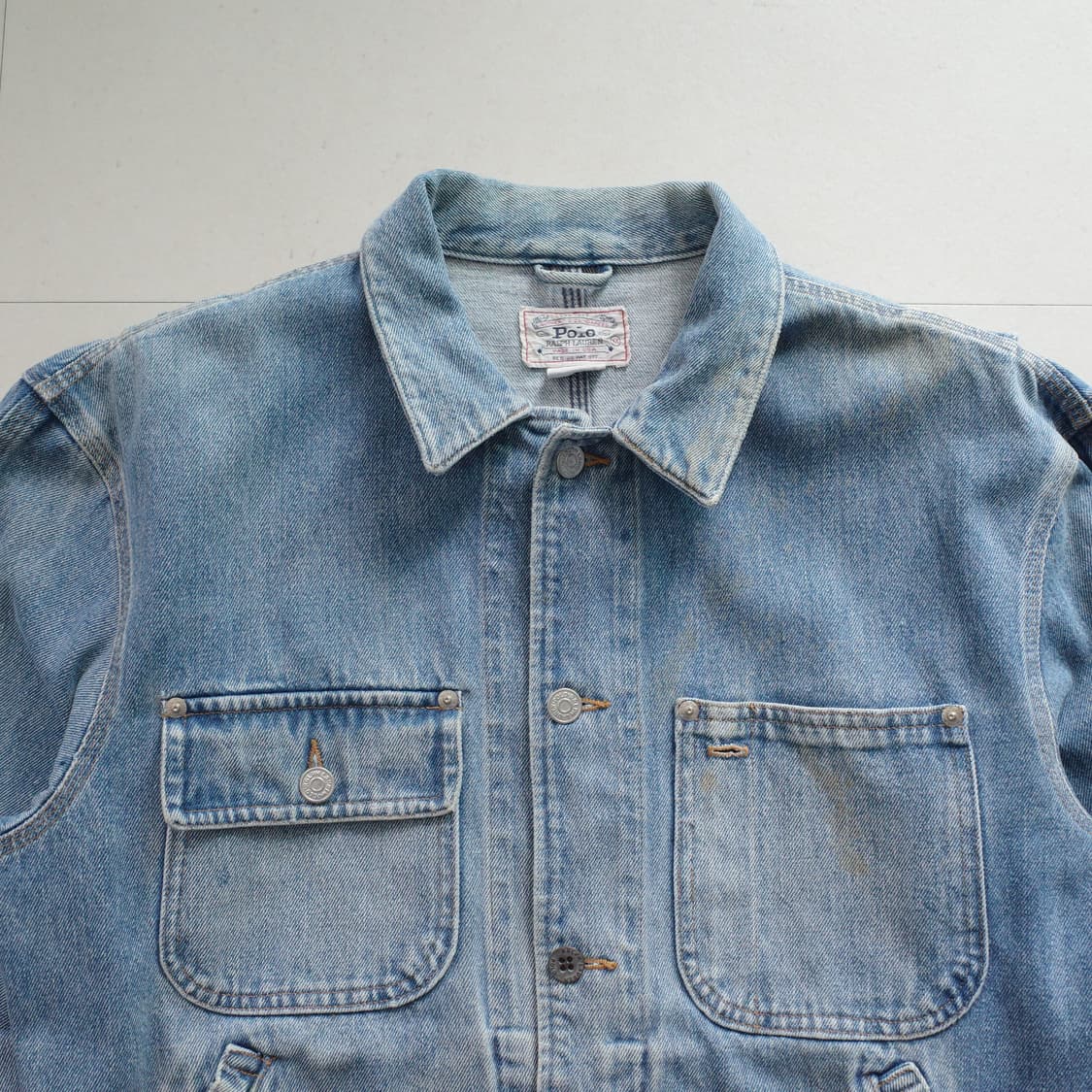 90s 폴로 랄프로렌 MADE IN USA 데님 트러커 자켓 상품이미지2
