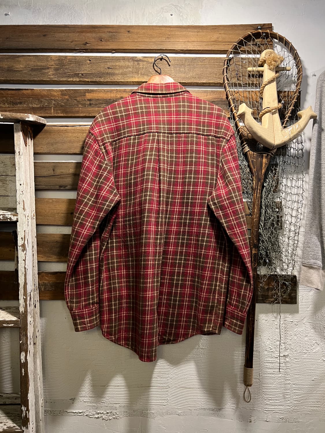 [M]팀버랜드 레드 타탄체크 플란넬 워크 셔츠 상품이미지7