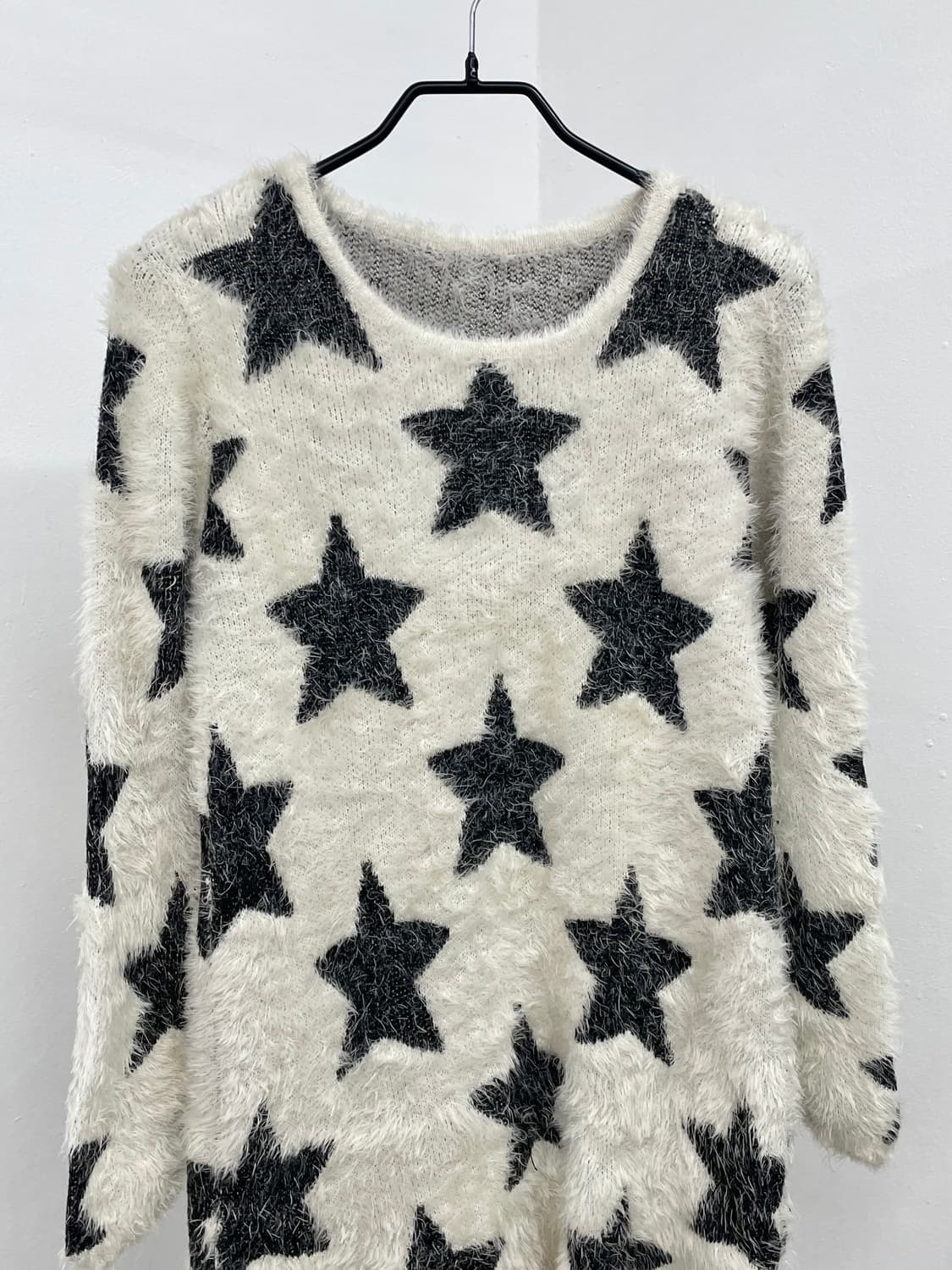 y2k 헤어리 스타 니트 상품이미지4