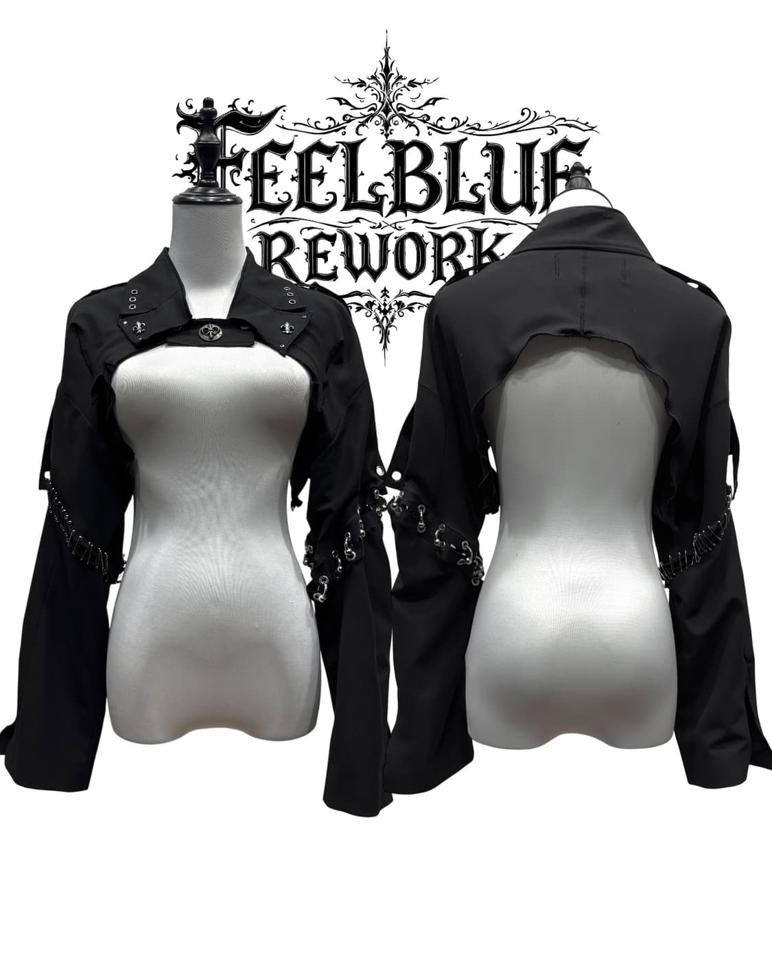 FEELBLUE REWORK NOIR HALO Layered Jacket 상품이미지5