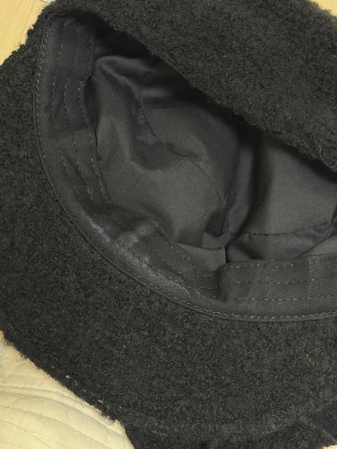 어썸니즈 BELLBOY CAP_RIBBON_WOOL BLACK 상품이미지3