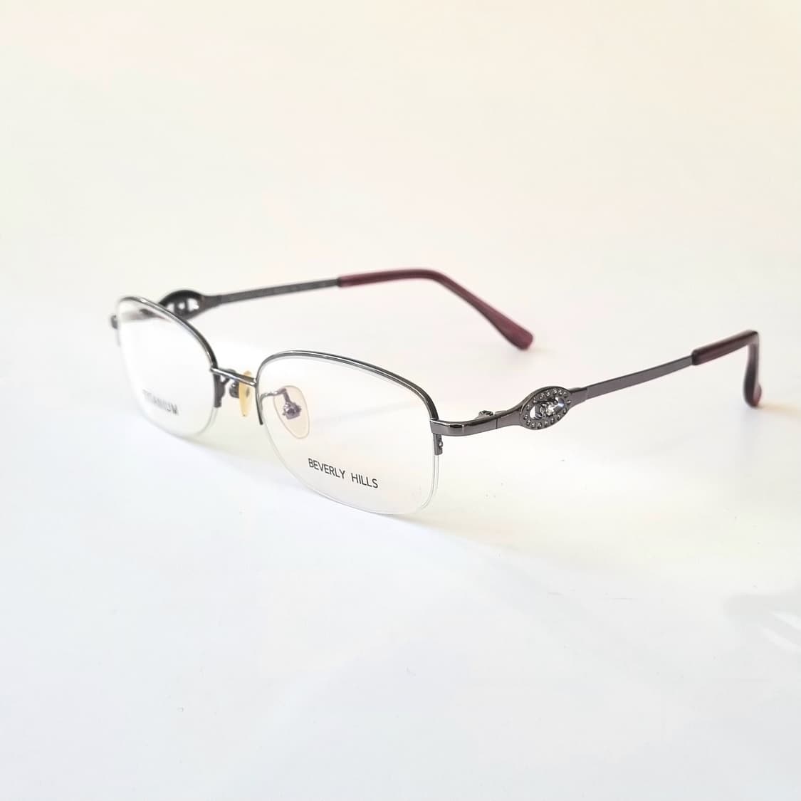 데드스탁 Beverly Hills 메이드 인 이태리 반무테 안경테 상품이미지4