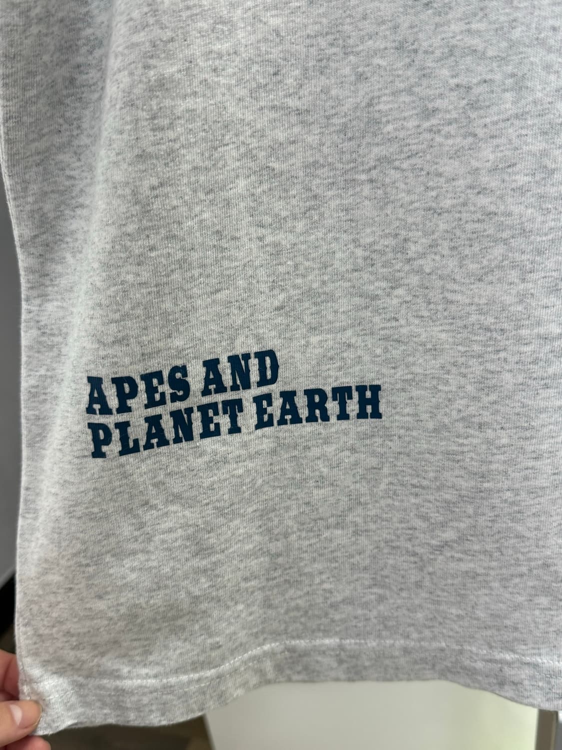 Aape 하트 로고 반팔티 그레이 상품이미지4