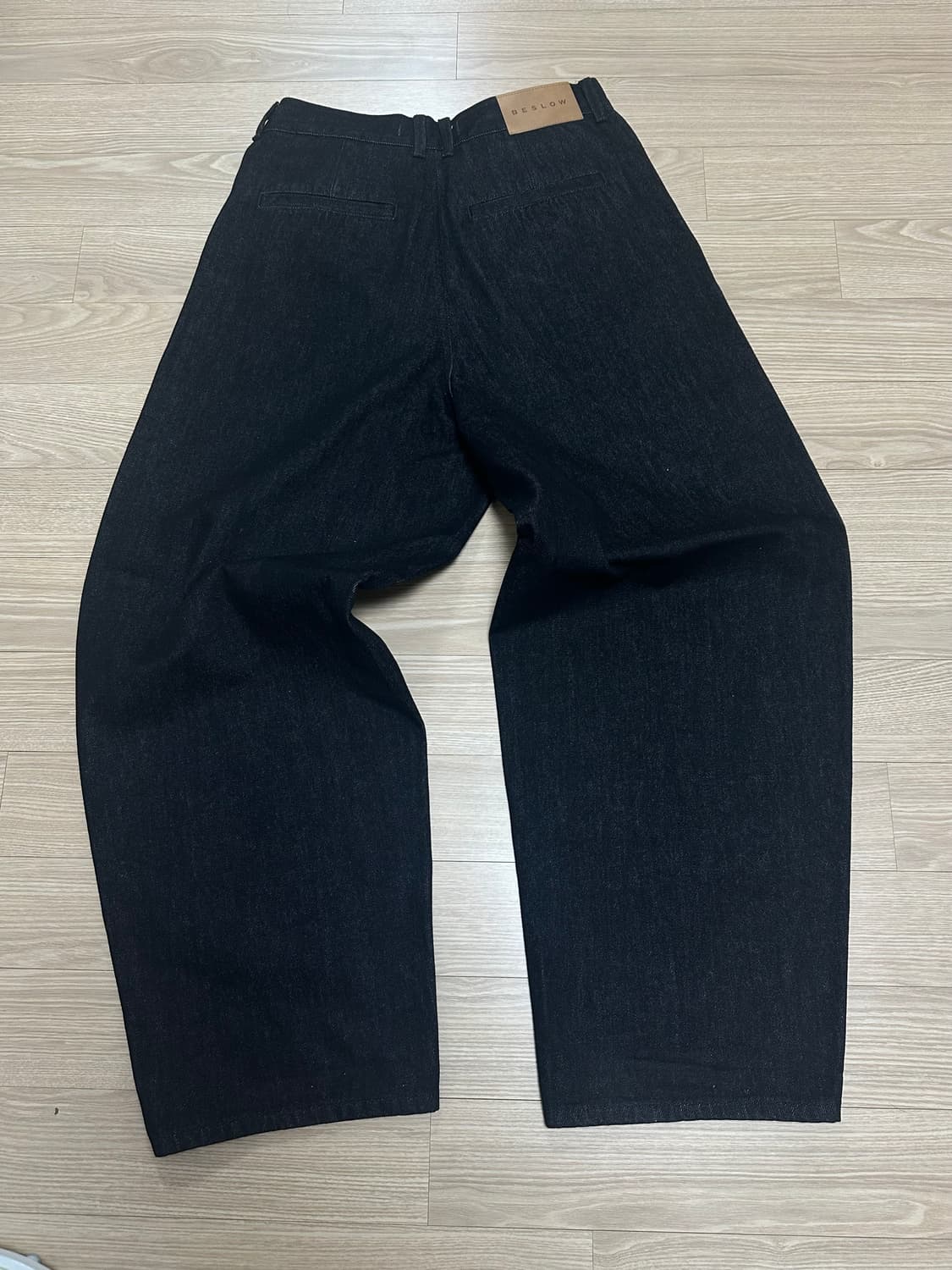 비슬로우 벌룬핏 커브드 진 블랙 (30) 상품이미지7