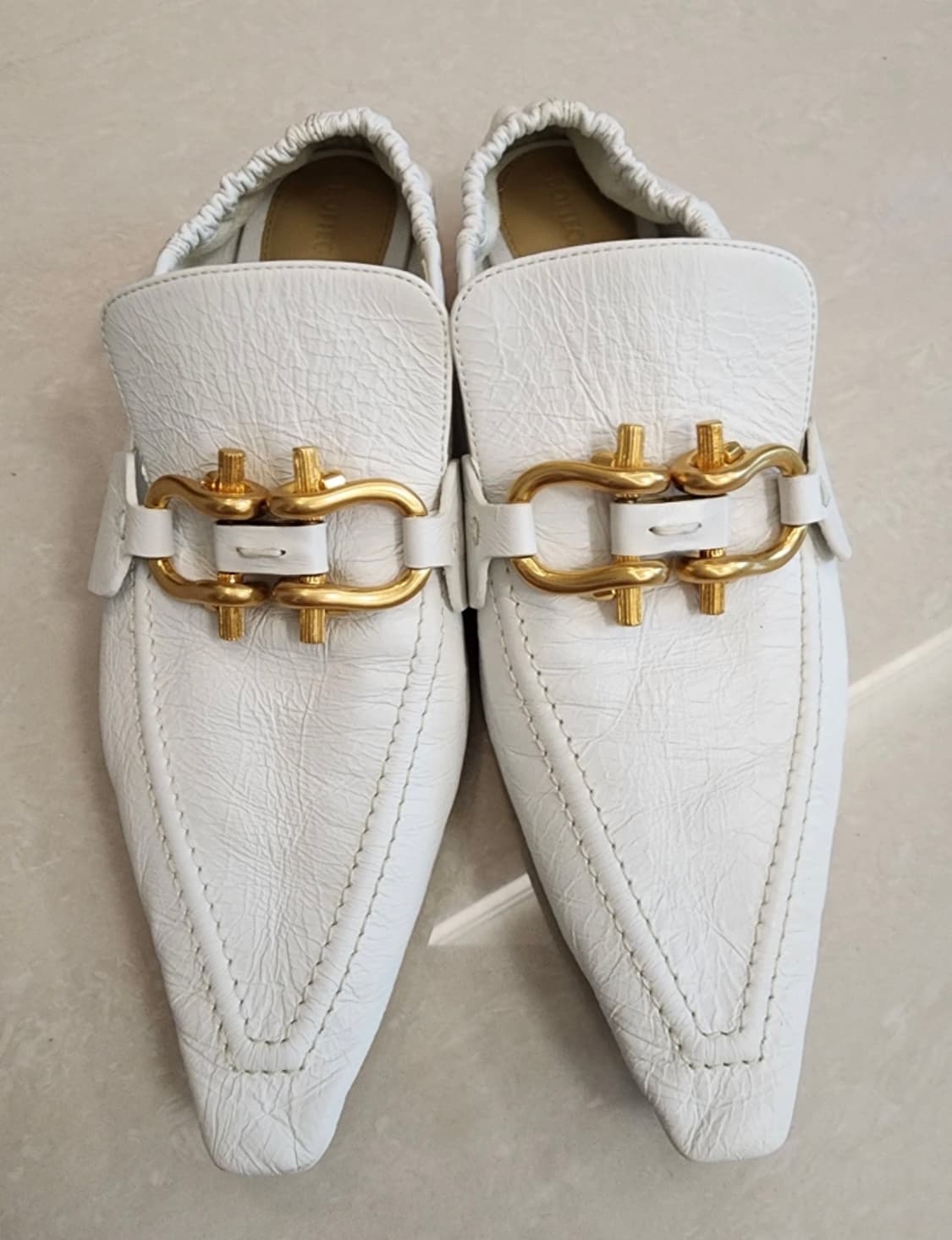 Bottega veneta 보테가베네타 램스킨 마담 플랫 여성 로퍼 상품이미지1