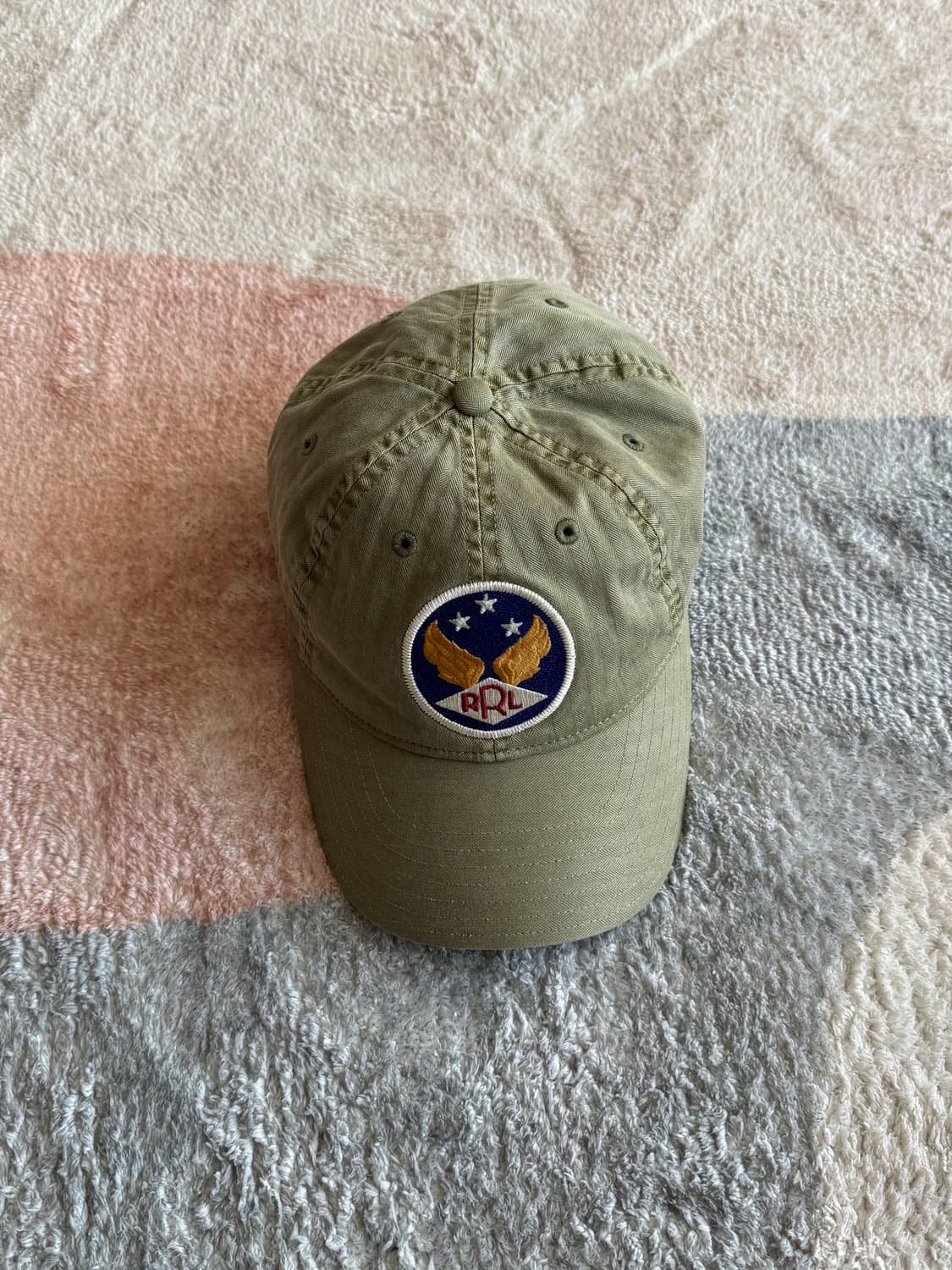 RRL 더블알엘 가먼트 다잉 트윌 볼캡 그린 상품이미지1