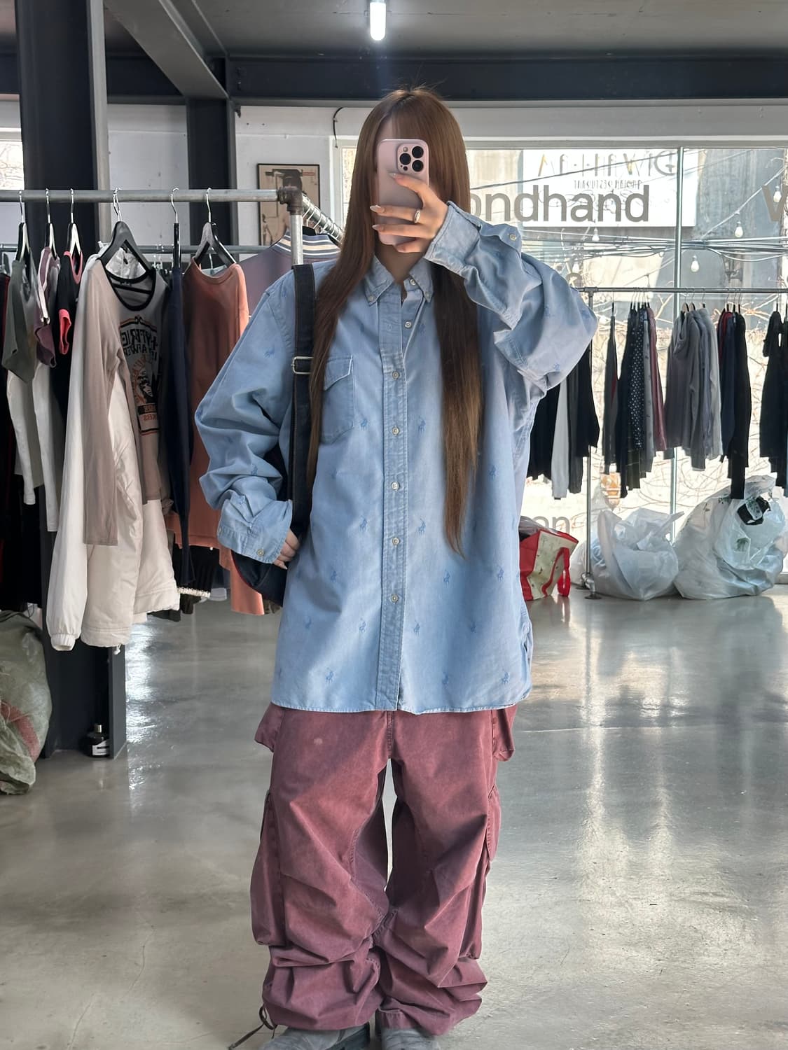 폴로랄프로렌 폴로 올오버 셔츠 소라 상품이미지4