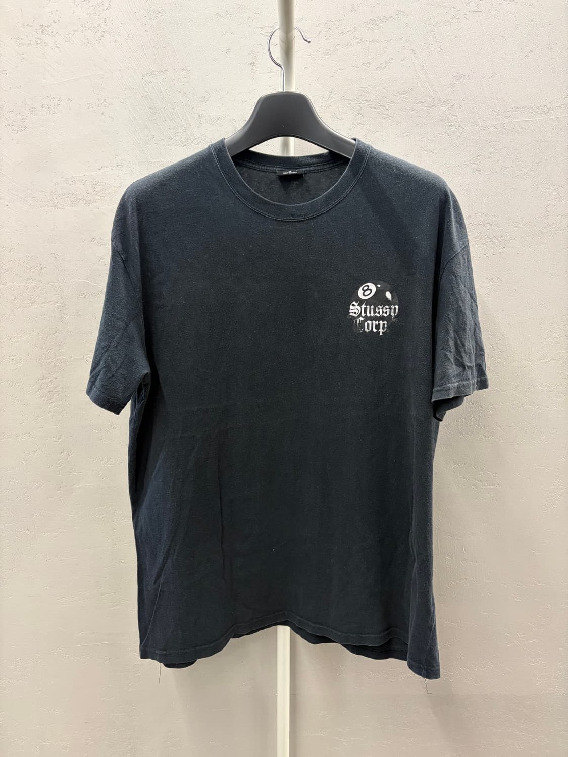 스투시 8볼 Corp 블랙 반팔 티셔츠 XL 상품이미지2