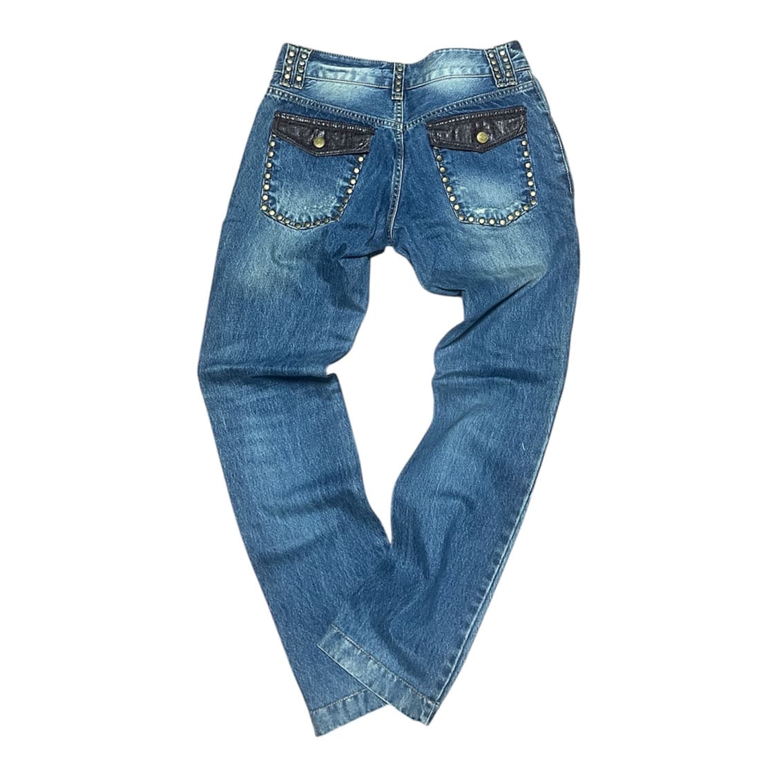 유일) Dolce & Gabbana 빅 메탈 플레이트 크로코 패치 데님 상품이미지3