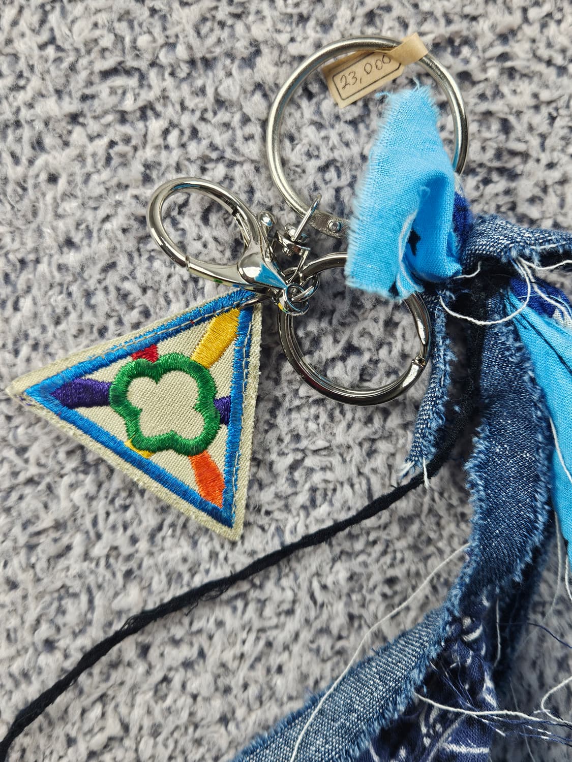 핸드메이드 커스텀 패치 반다나 카라비너 키링 / 10679 상품이미지4