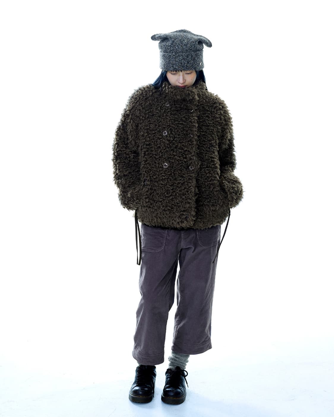 ((이번주까지만 판매)) 코이세이오 헤어리 퍼 자켓 브라운 상품이미지3