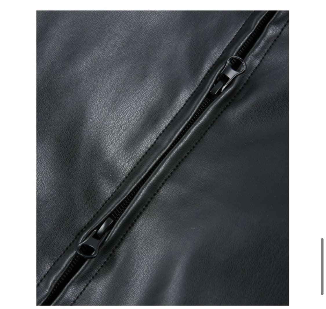 스탠다드에러 하이넥 레더 패딩 상품이미지8