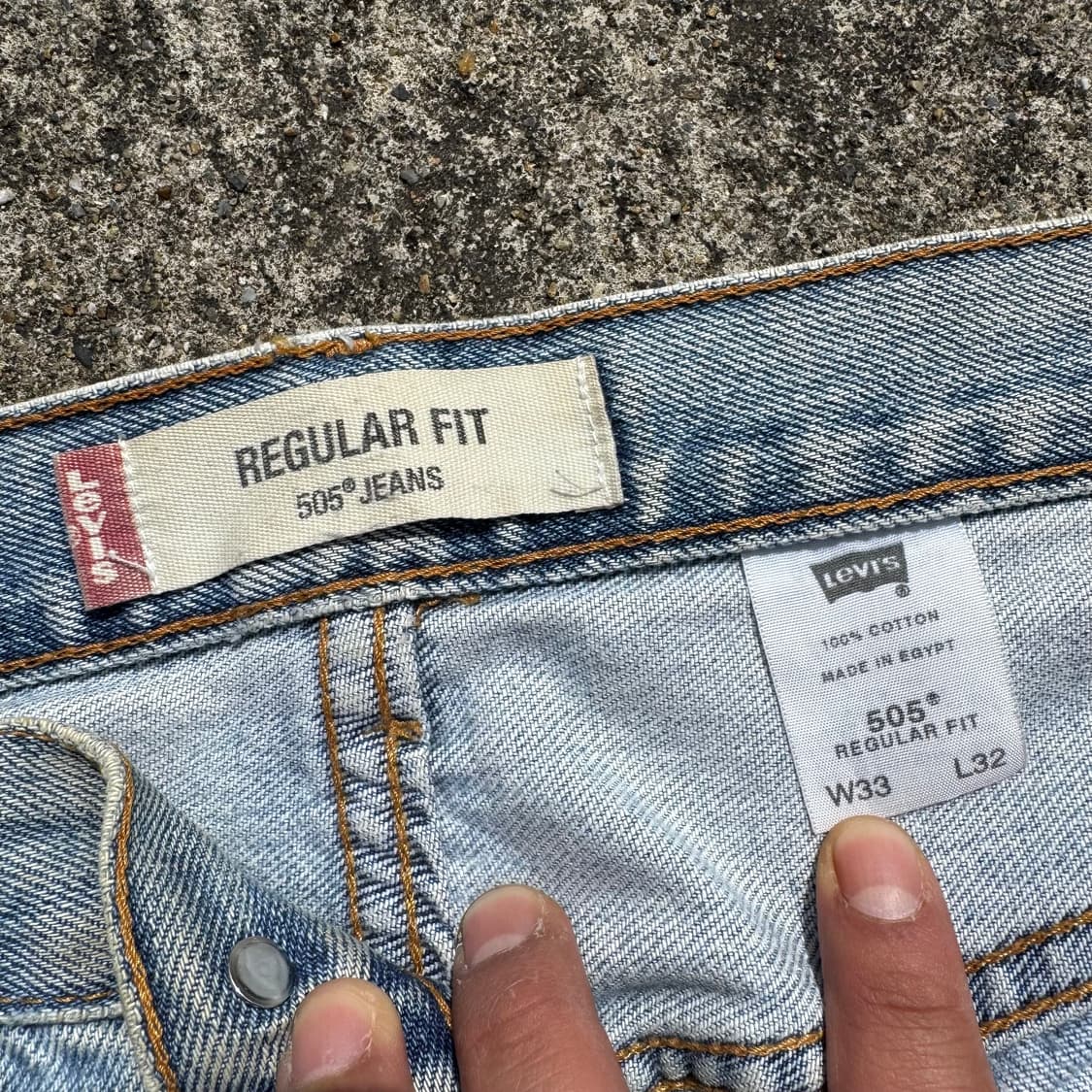[34] 리바이스 505 커스텀 데님 팬츠 상품이미지9