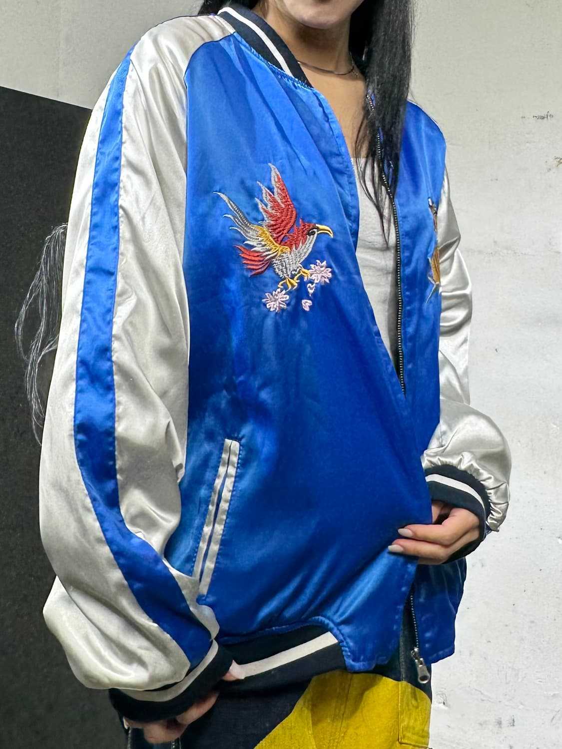 Jpn 일본빈티지 재패니즈 오리엔탈 리버시블 스카잔 자켓 XL 상품이미지4