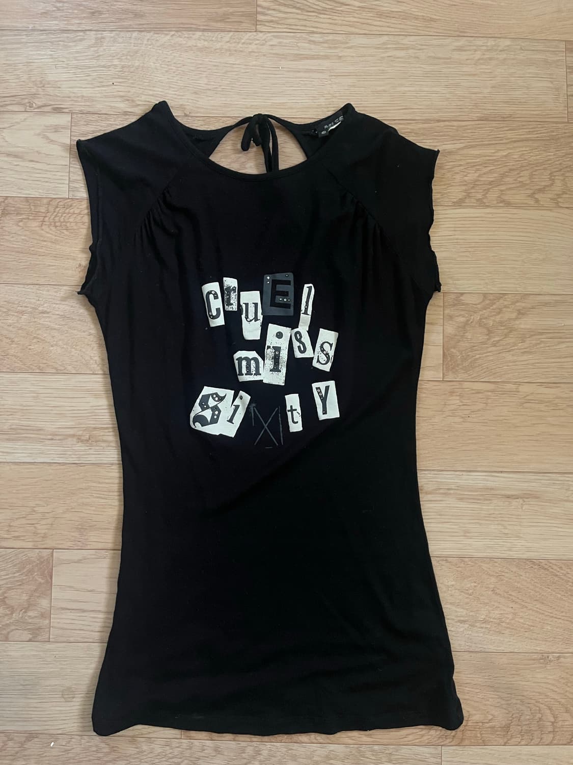 미스식스티 빈티지 슬리브리스 탑 (20일까지 구매가능함) 상품이미지3