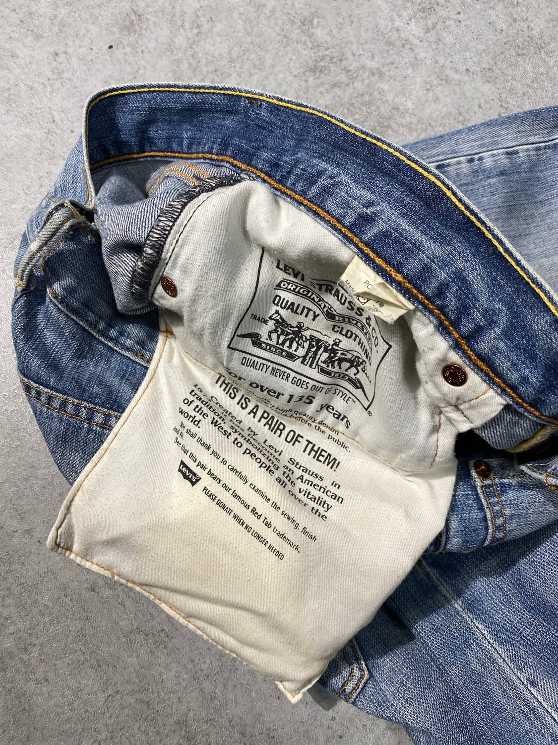 [34] Levi's 505 리바이스 레귤러핏 데님팬츠 상품이미지8