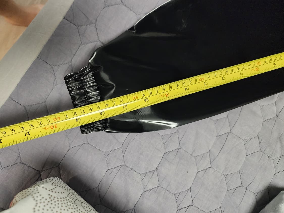 브이투 글로시 비건 레더 점퍼 블랙 M 상품이미지8