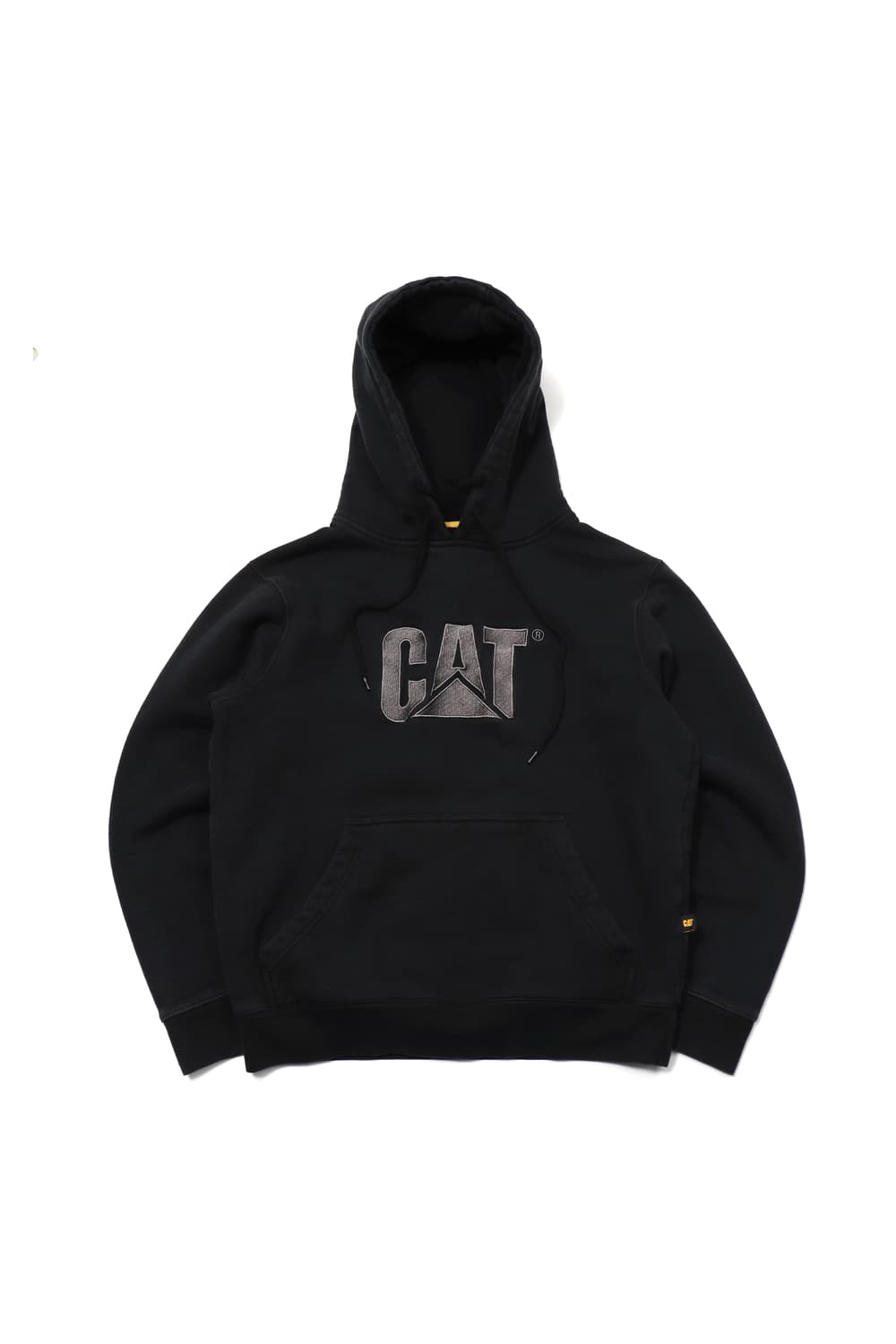 CAT 헤비 블랙 후드 티셔츠 size S 상품이미지1