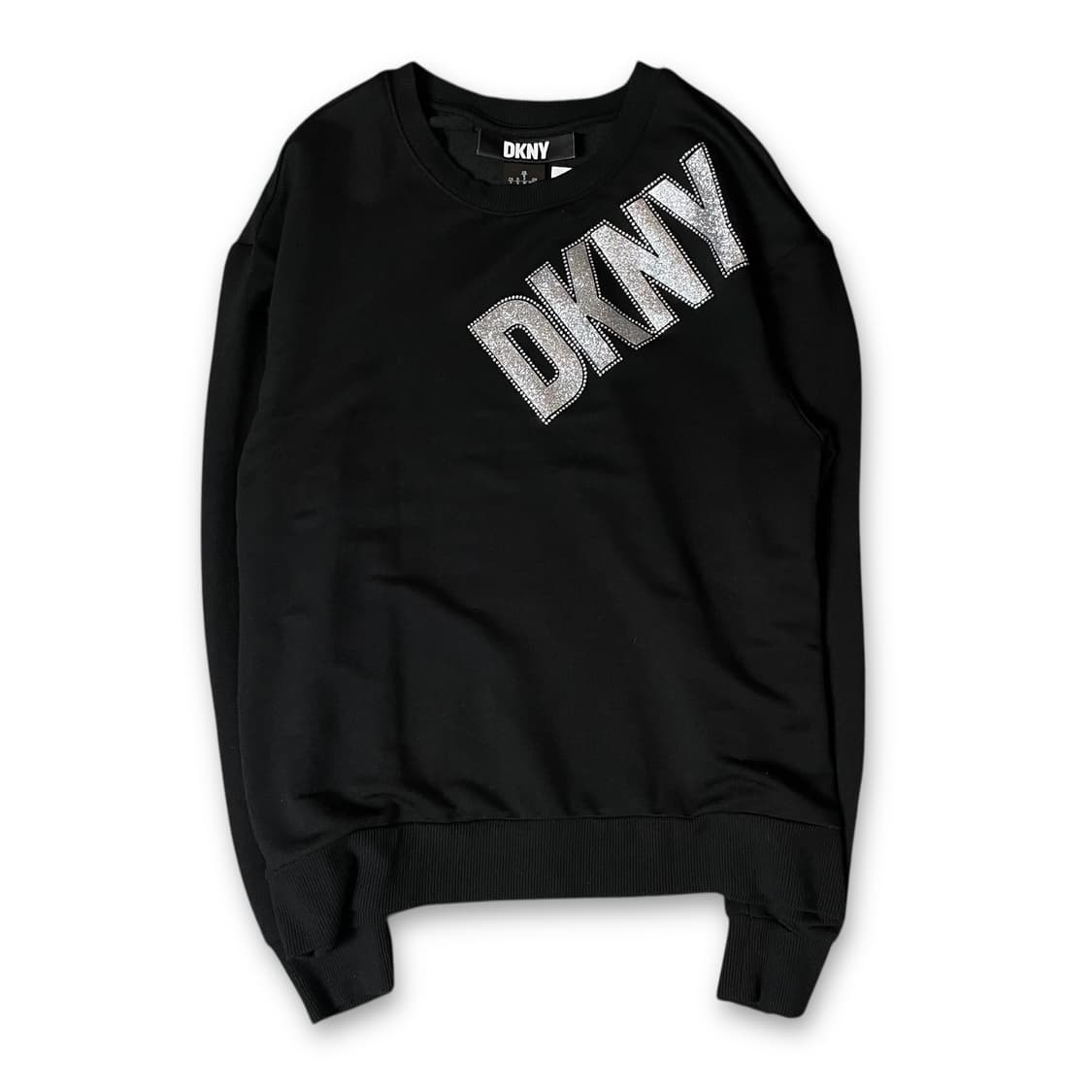 DKNY 블랙 큐빅 포인트 롱슬리브 S 상품이미지1