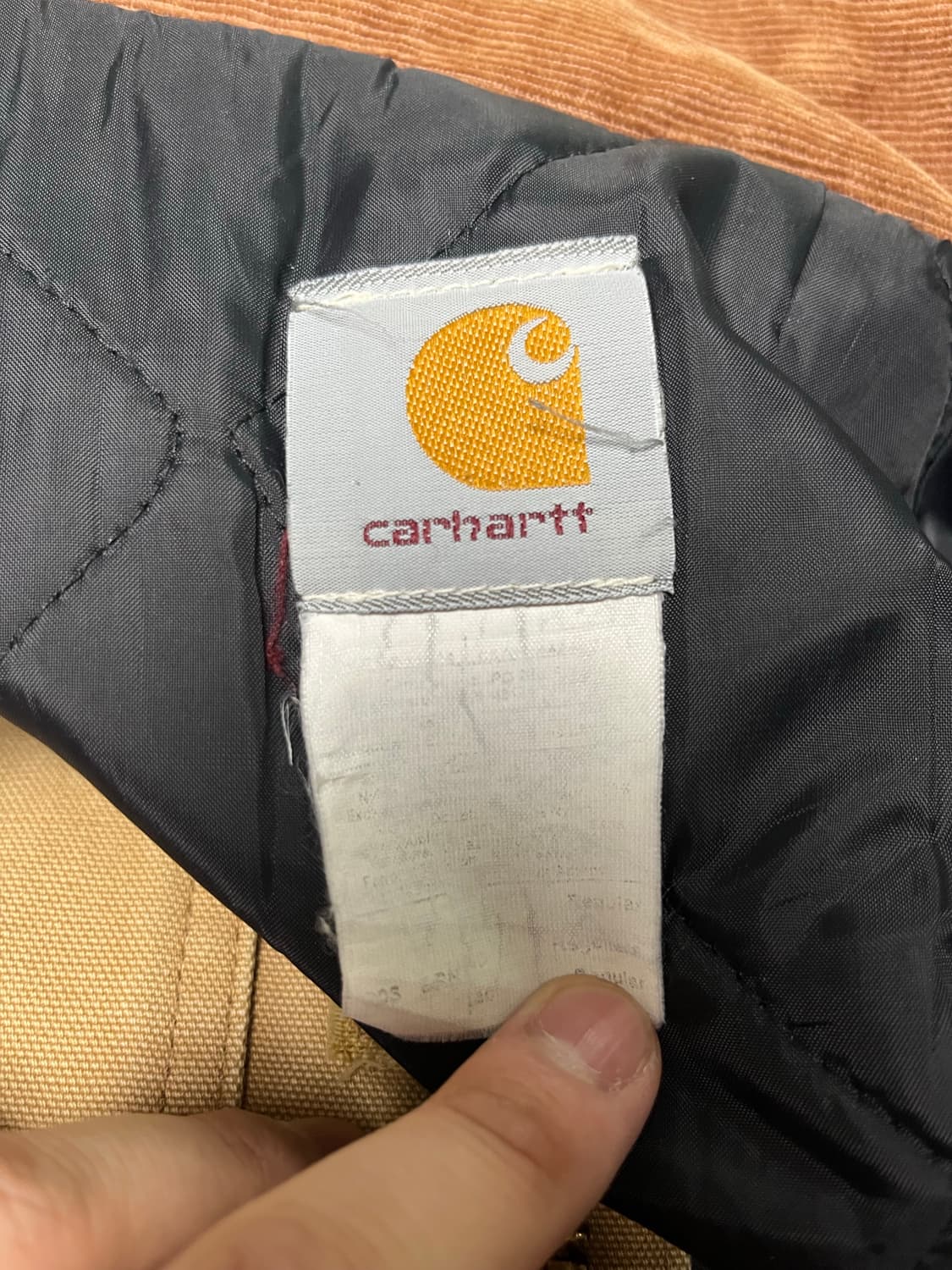 칼하트 워크 자켓 베이지 105~110 레귤러 라지 상품이미지4