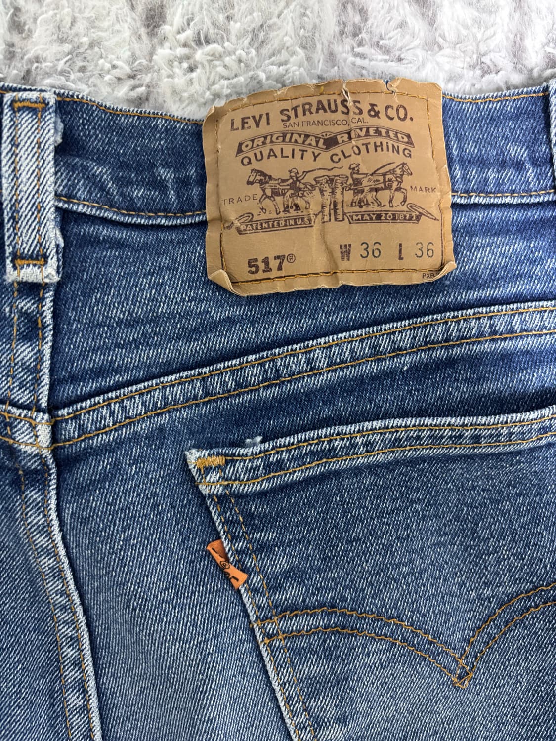 90s 리바이스 517 오렌지탭 33size 상품이미지3