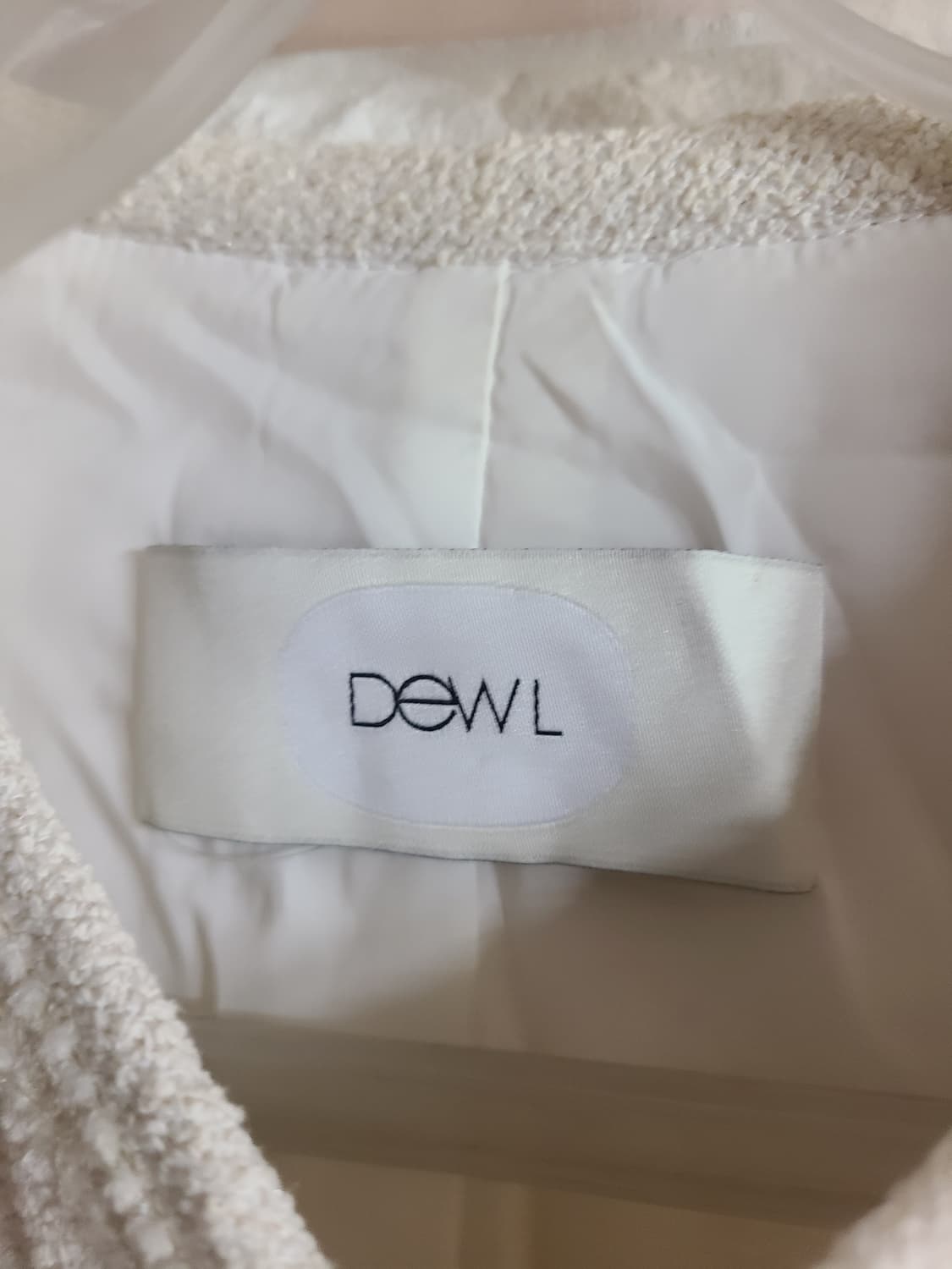 DEWL 아이보리 트위드 자켓(55) 상품이미지5