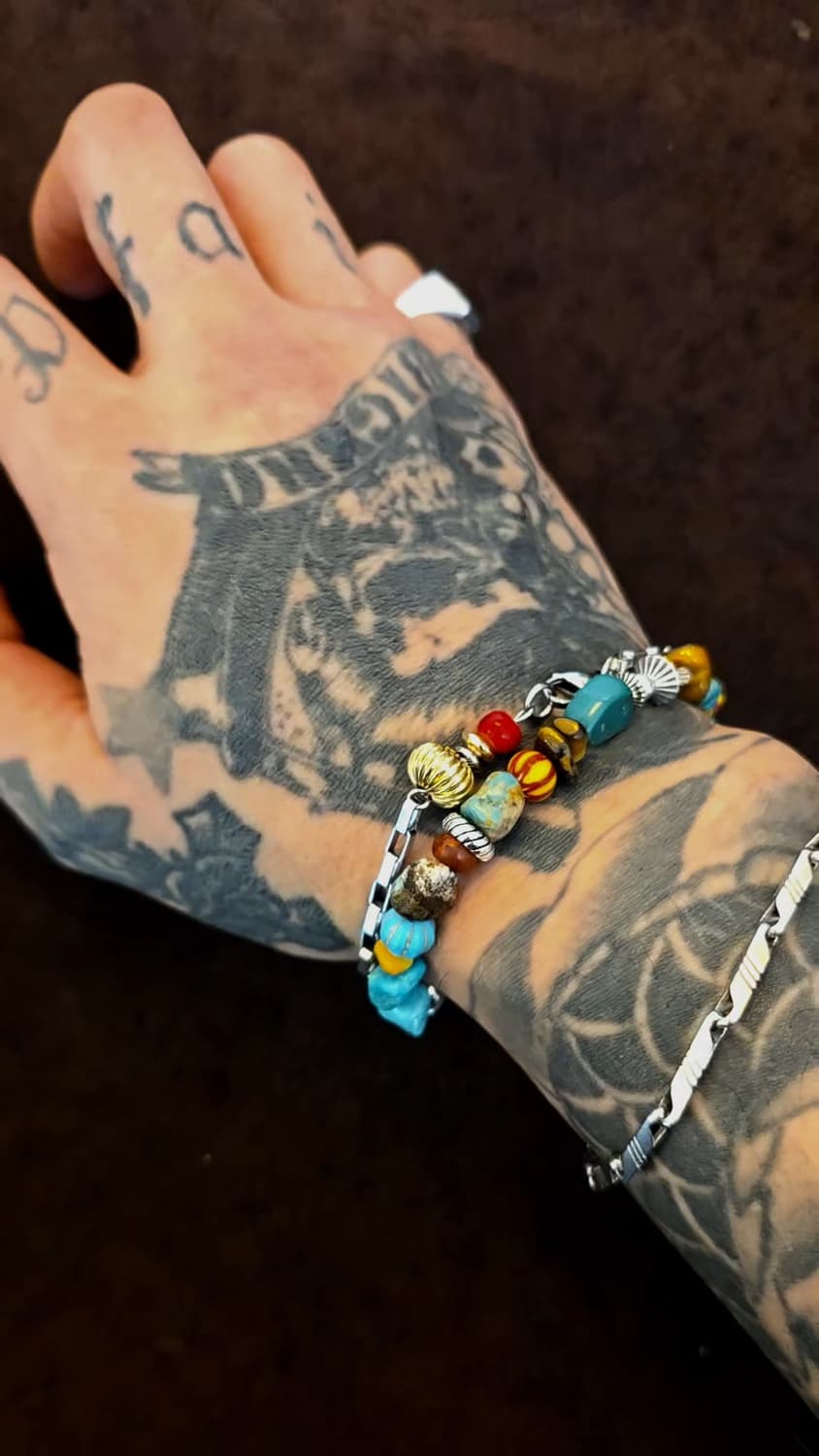 3 cross Blue Earthline bracelet 상품이미지5