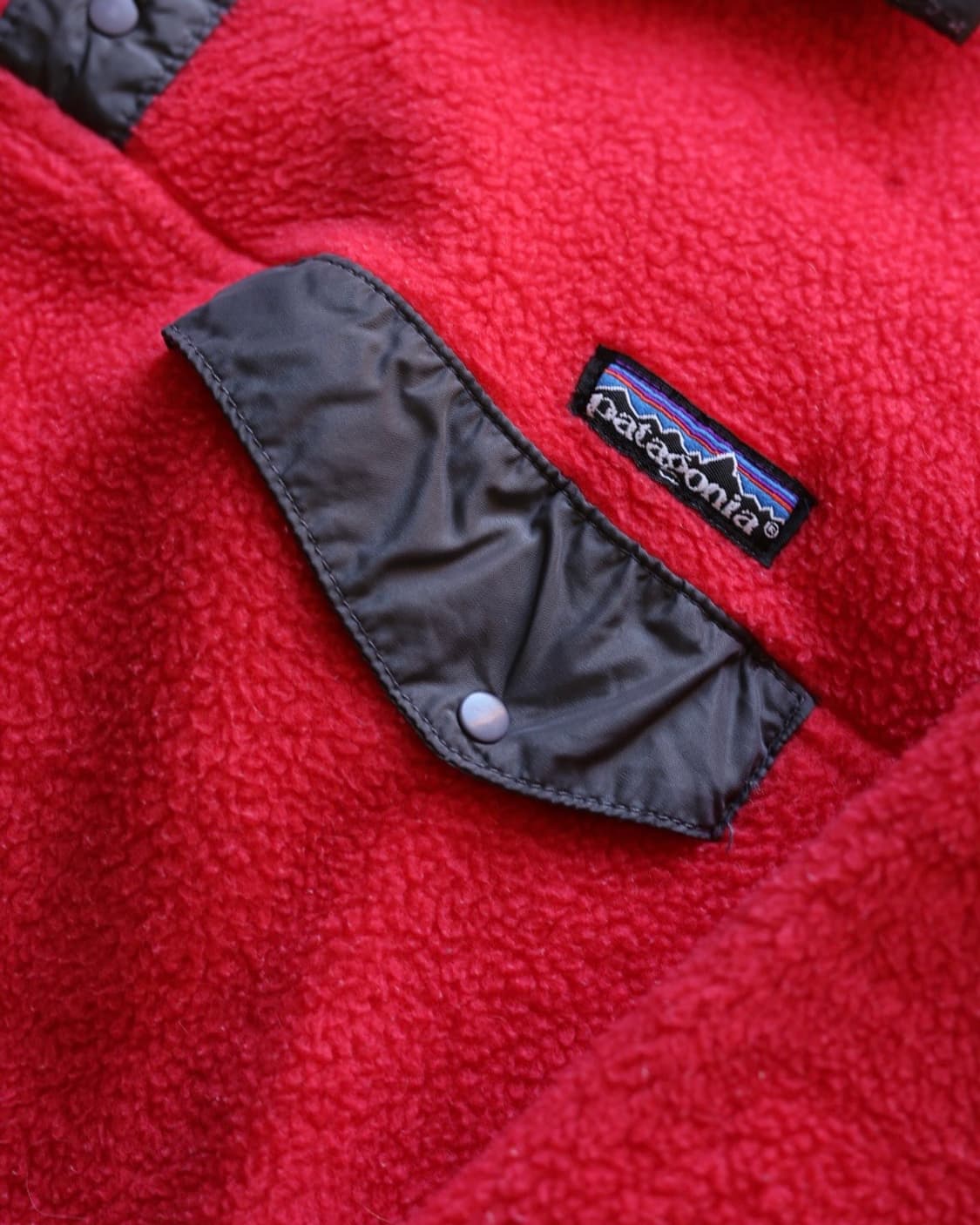 파타고니아 신칠라 90s 스냅티 플리스 (fire red) 상품이미지6