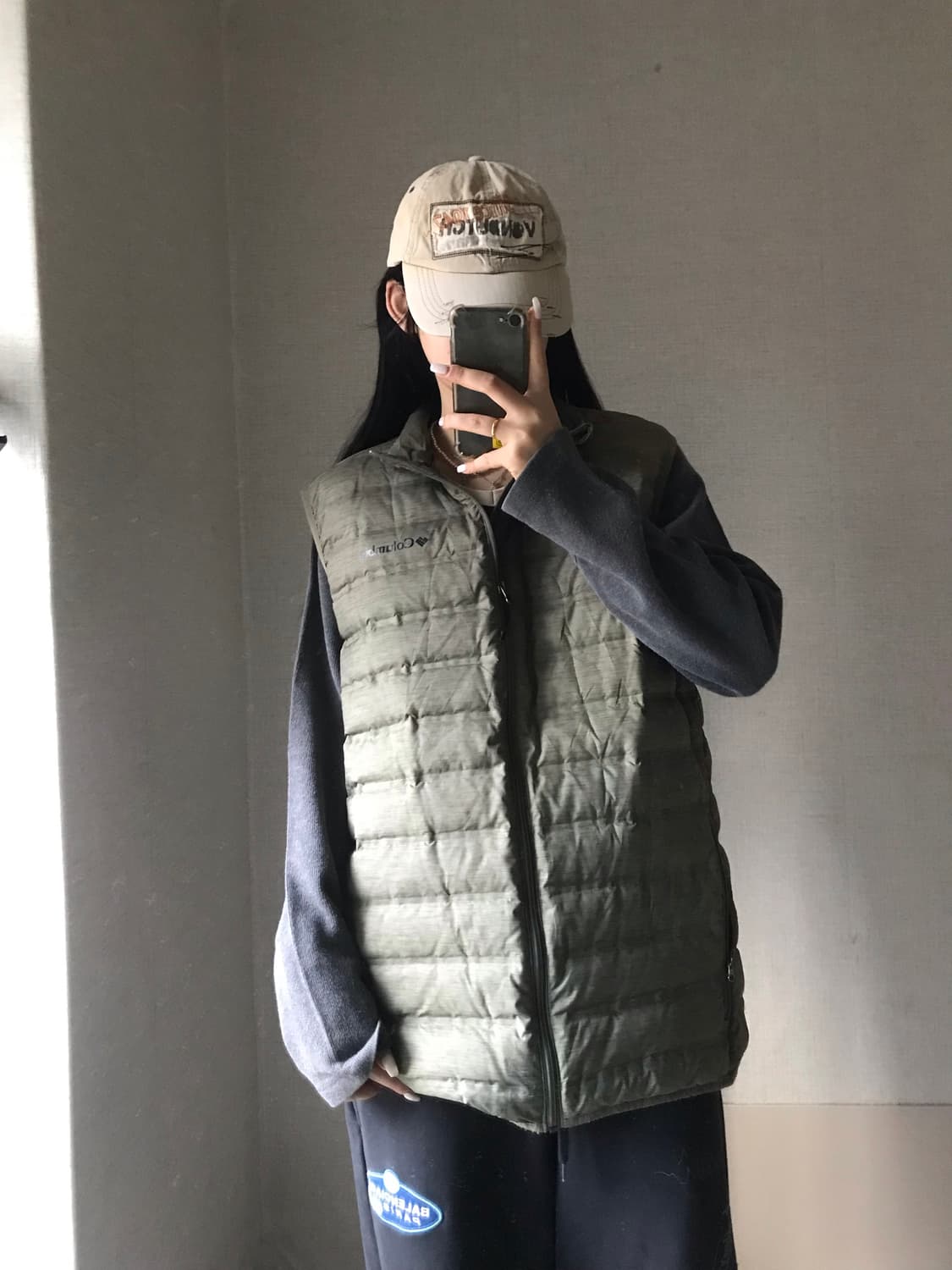 콜롬비아 카키 경량조끼 상품이미지4