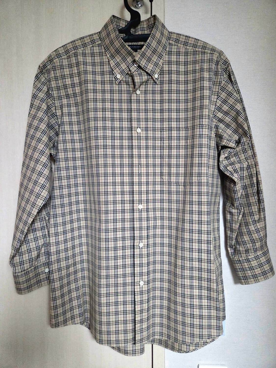 [희귀/정품] 버버리 런던 / 일본삼양상사 아카이브 노바체크 셔츠 (L) 상품이미지1