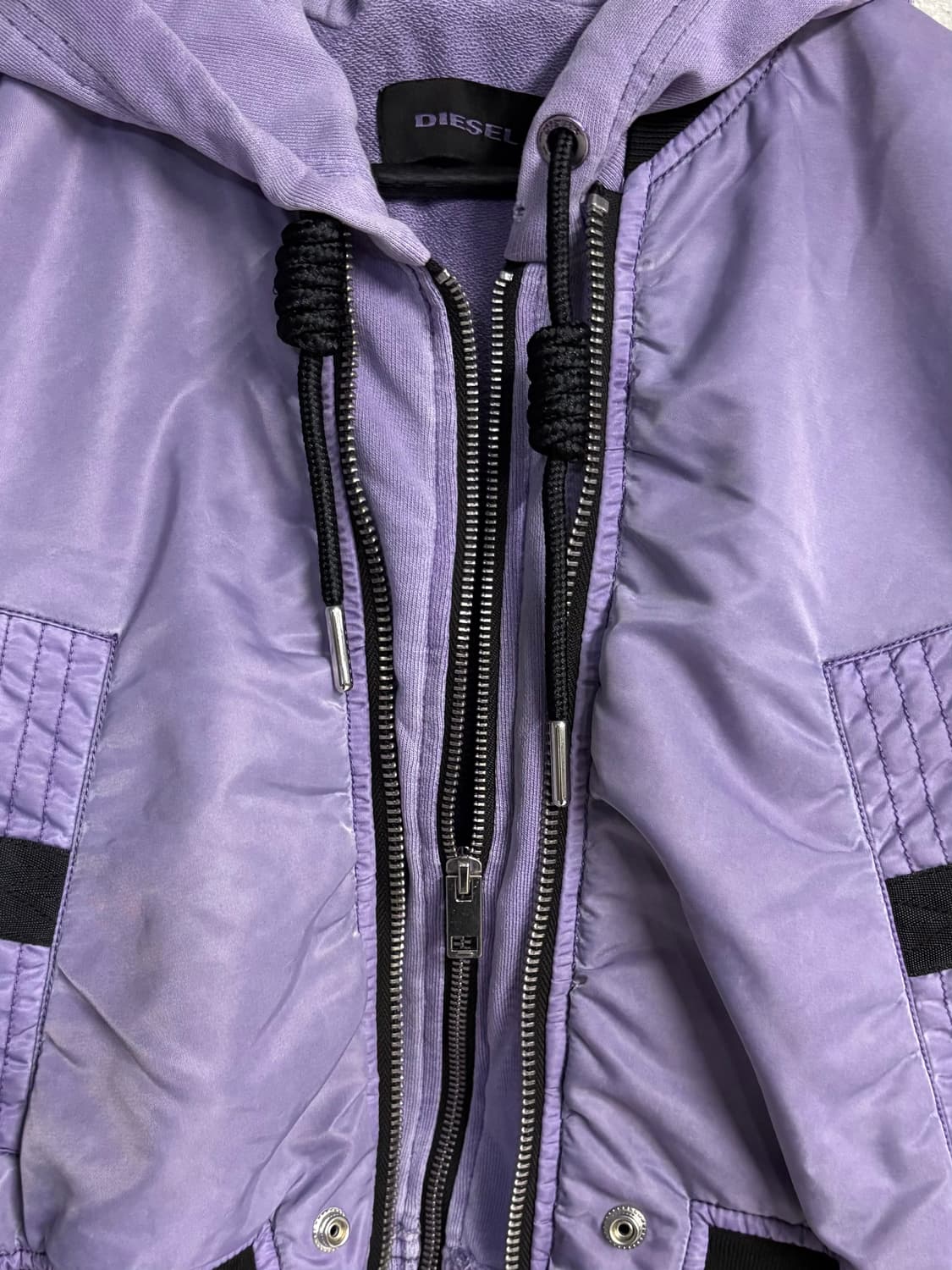 DIESEL violet hoodie bomber jakcet  상품이미지8