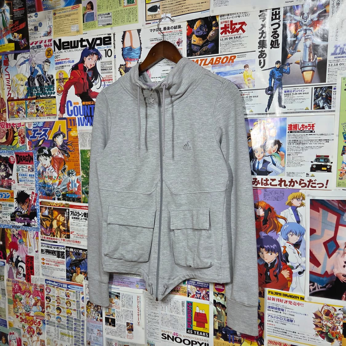 아디다스 하이넥 스타 슬림핏 코튼 집업 상품이미지2