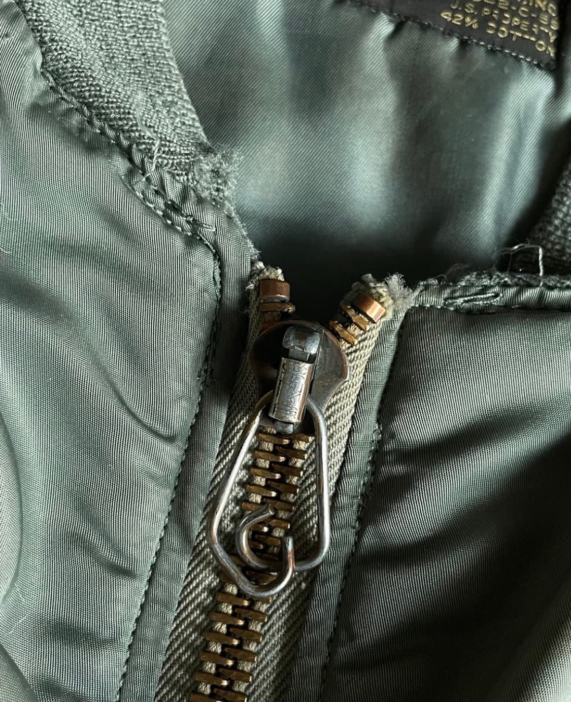 [L]50s 오리지널 ma-1 카키 상품이미지5