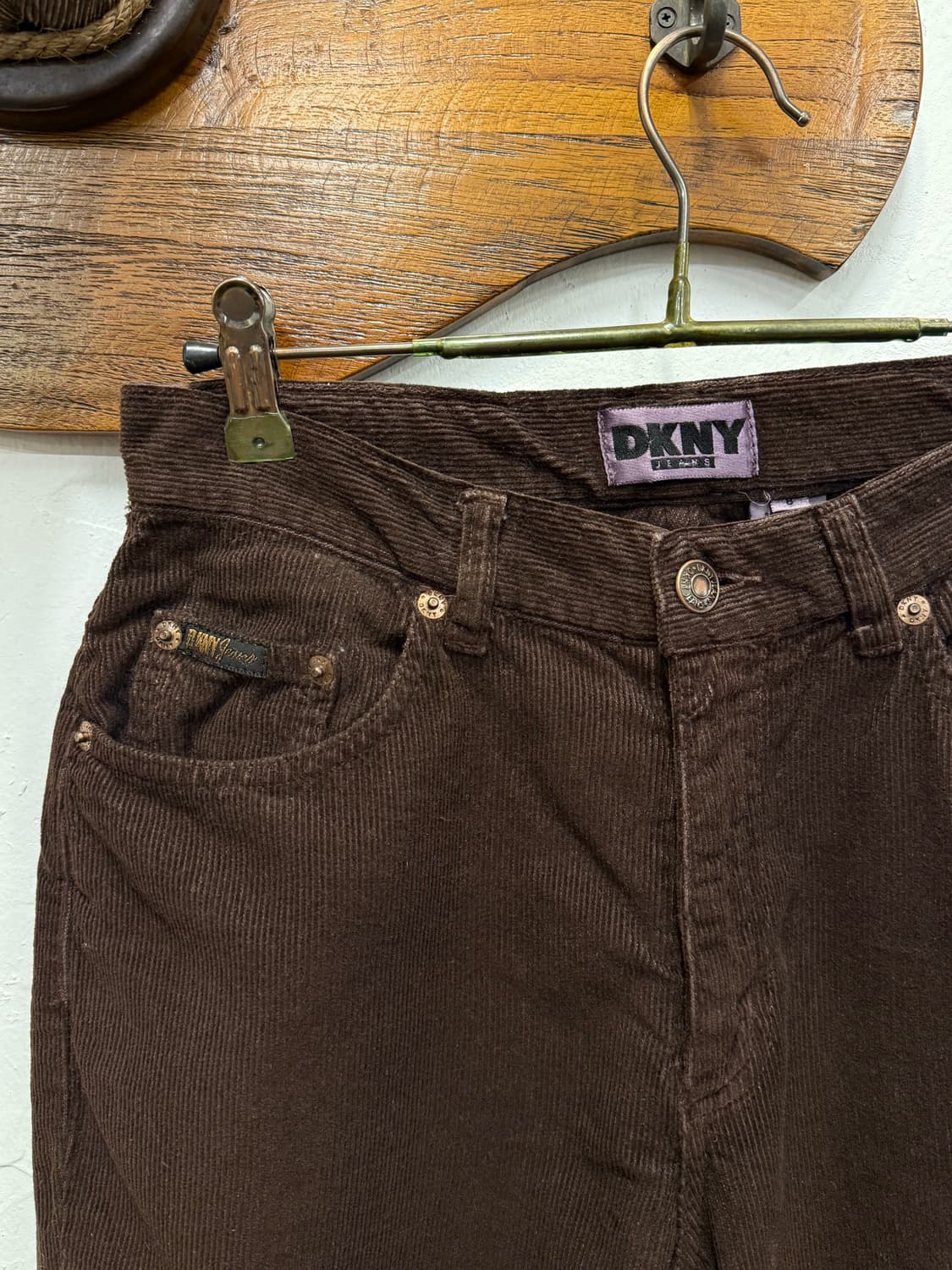 26.5) DKNY Dark Brown Corduroy Pants 상품이미지7