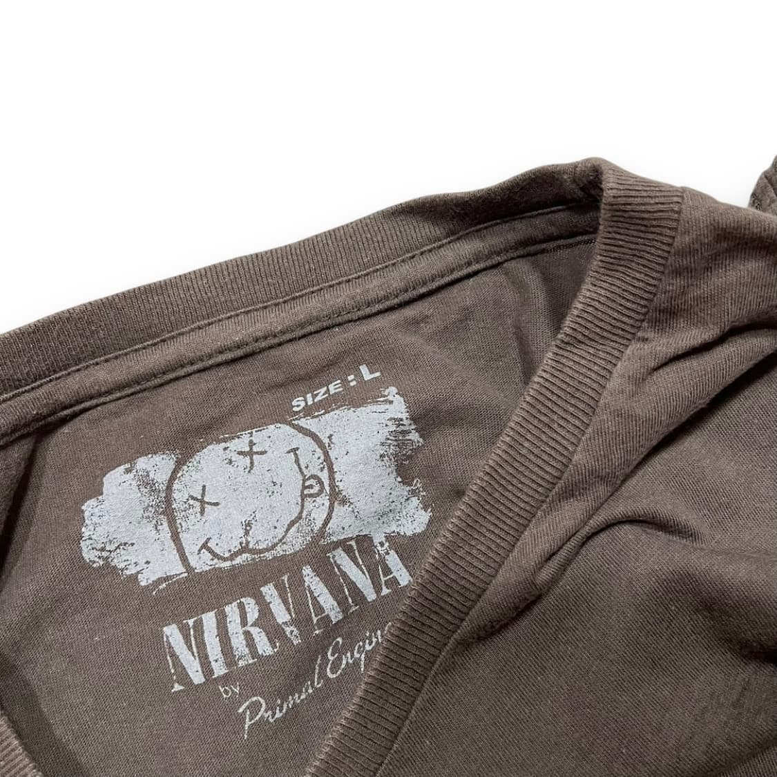 너바나 2014s 스마일 로고 락밴드 빈티지 티셔츠 상품이미지4