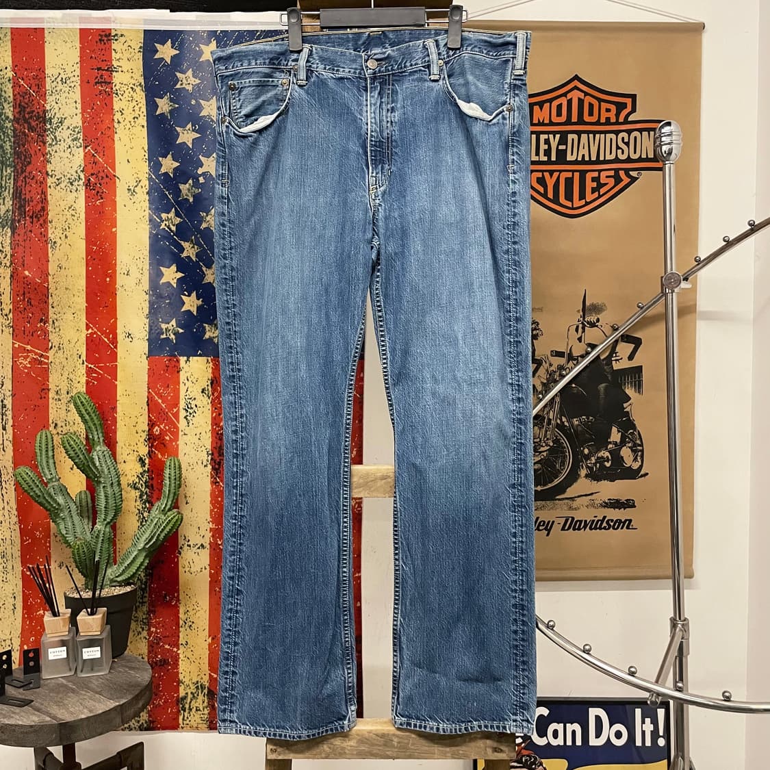 80s 폴로 랄프로렌 빈티지 USA 중청 데님 팬츠 상품이미지1