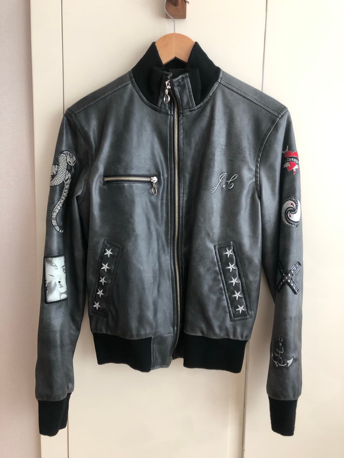 저스트 카빌리 빈티지 패치  보머자켓 상품이미지1