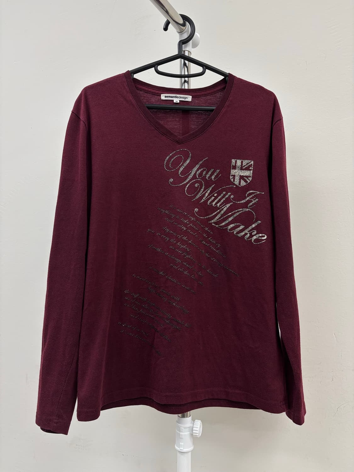 빈티지 락시크 버건디 롱슬리브 상품이미지3