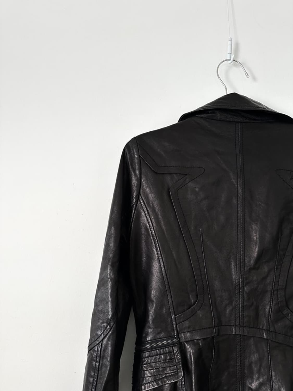 Slim chic leather jacket / black 상품이미지9
