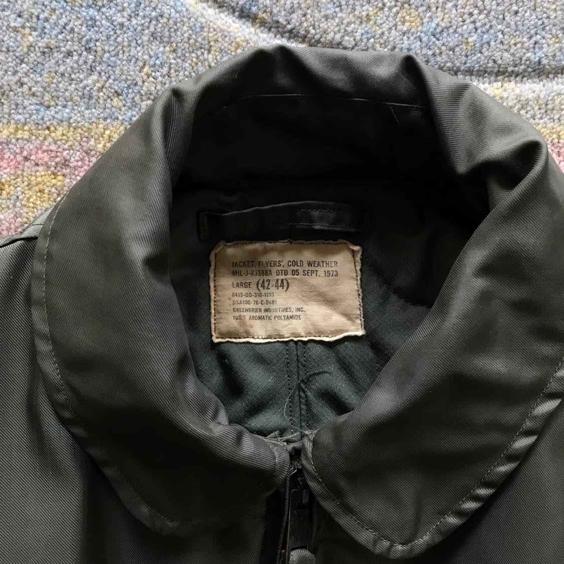 70s 1세대 초기형 CWU-45/P 자켓 라지 상품이미지2