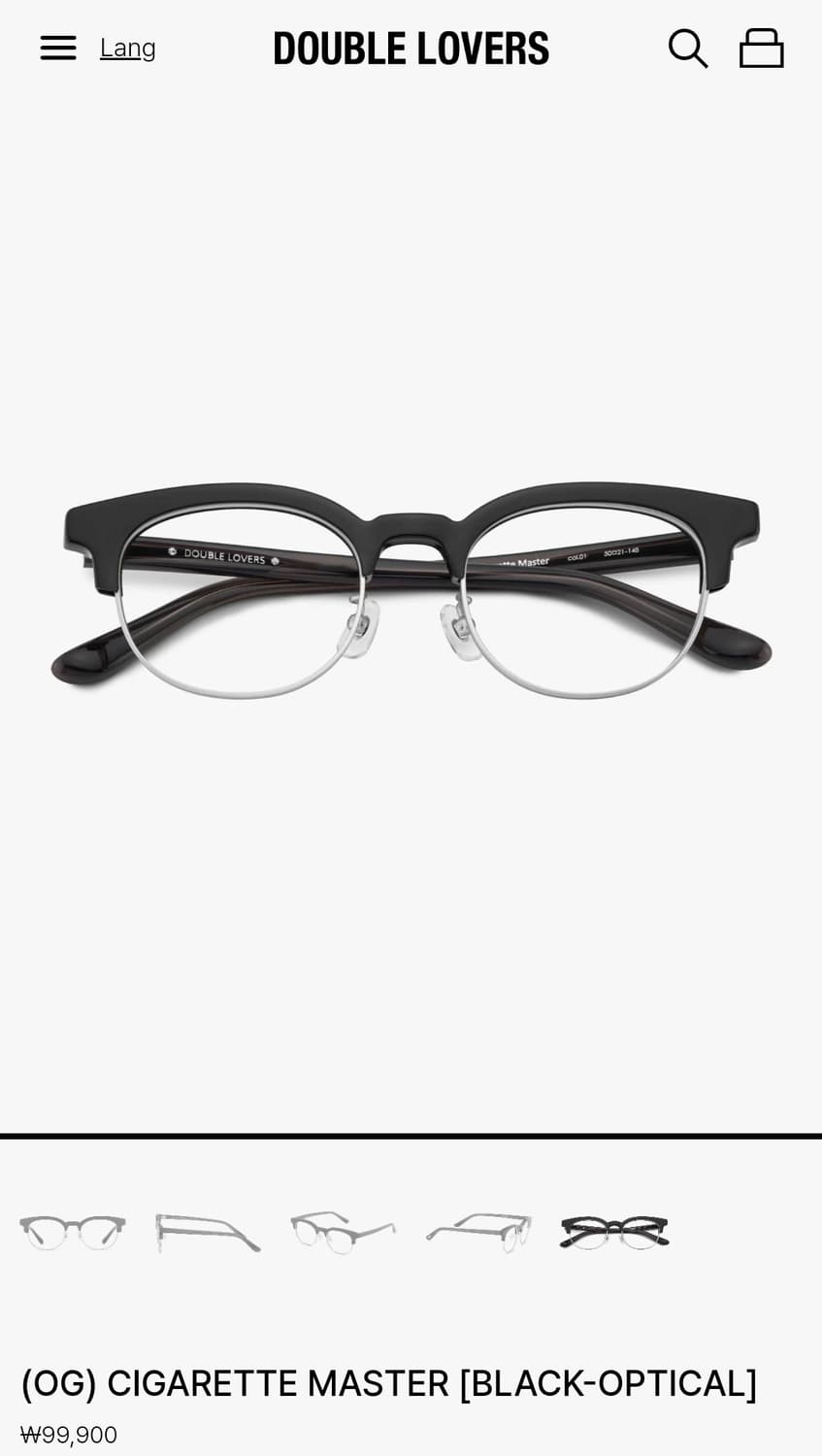 더블러버스 시가렛 마스터 OG BK (실착 1회/S급) 상품이미지4