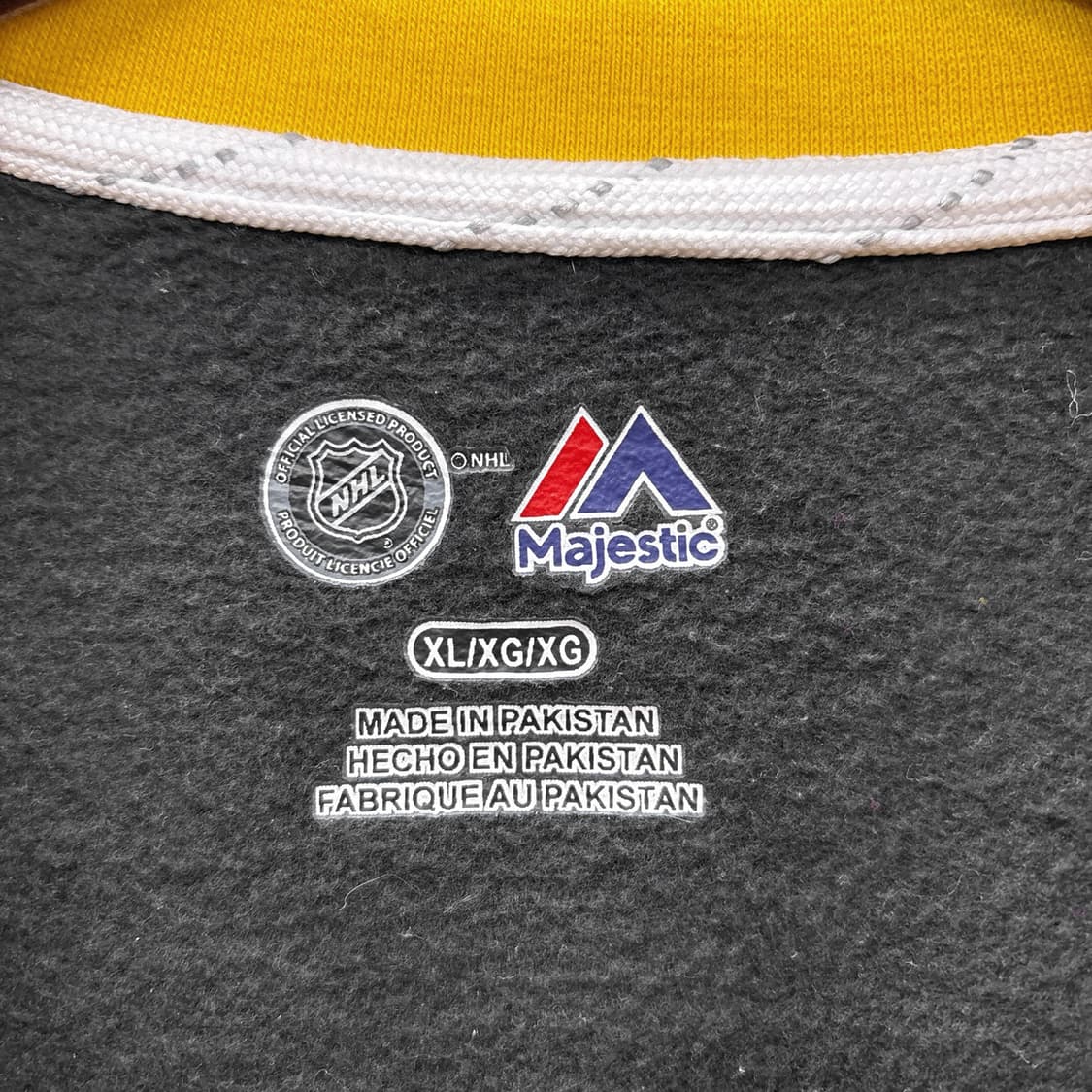 마제스틱 트레이닝 풋볼져지 팀로고 패치 디테일 옐로우 상품이미지8