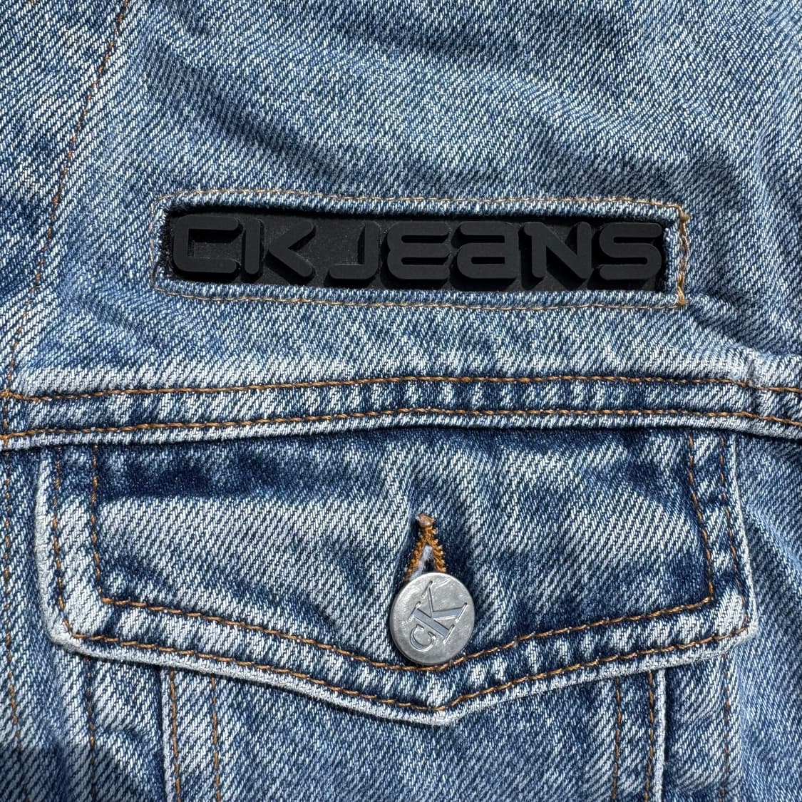 [L] 90s Calvin klein 켈빈클라인 데님 자켓 상품이미지6