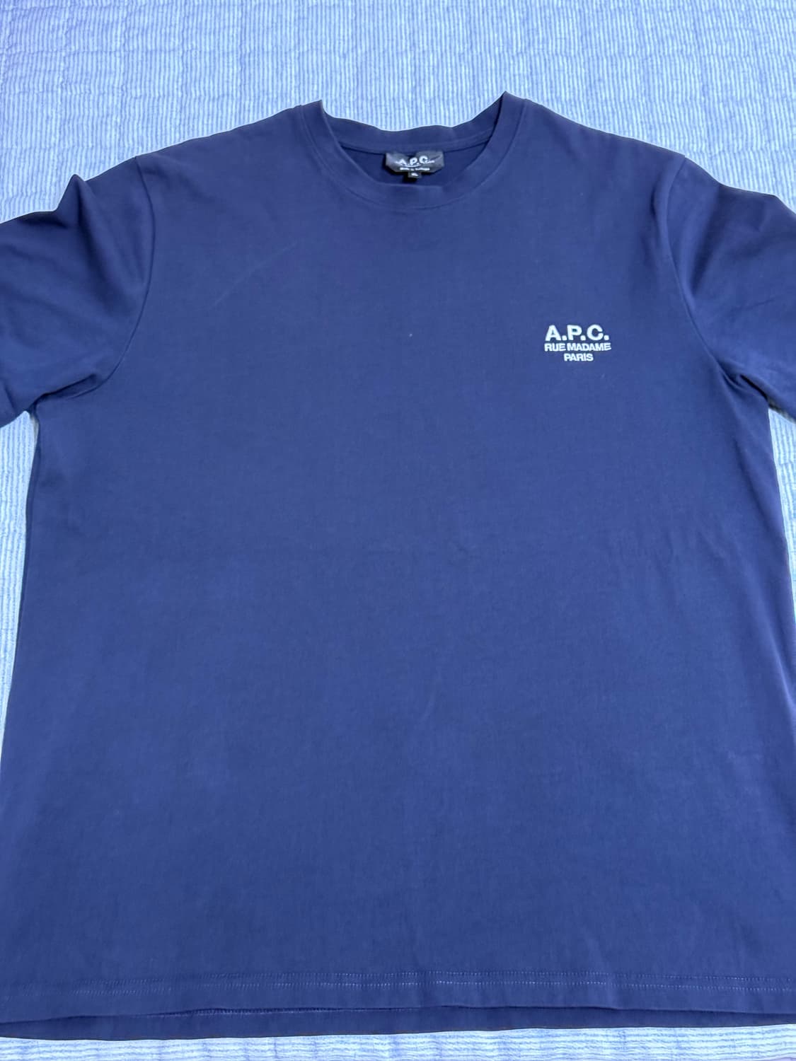 A.p.c 아페쎄 다크네이비 레이몬드 반팔 xl 상품이미지4