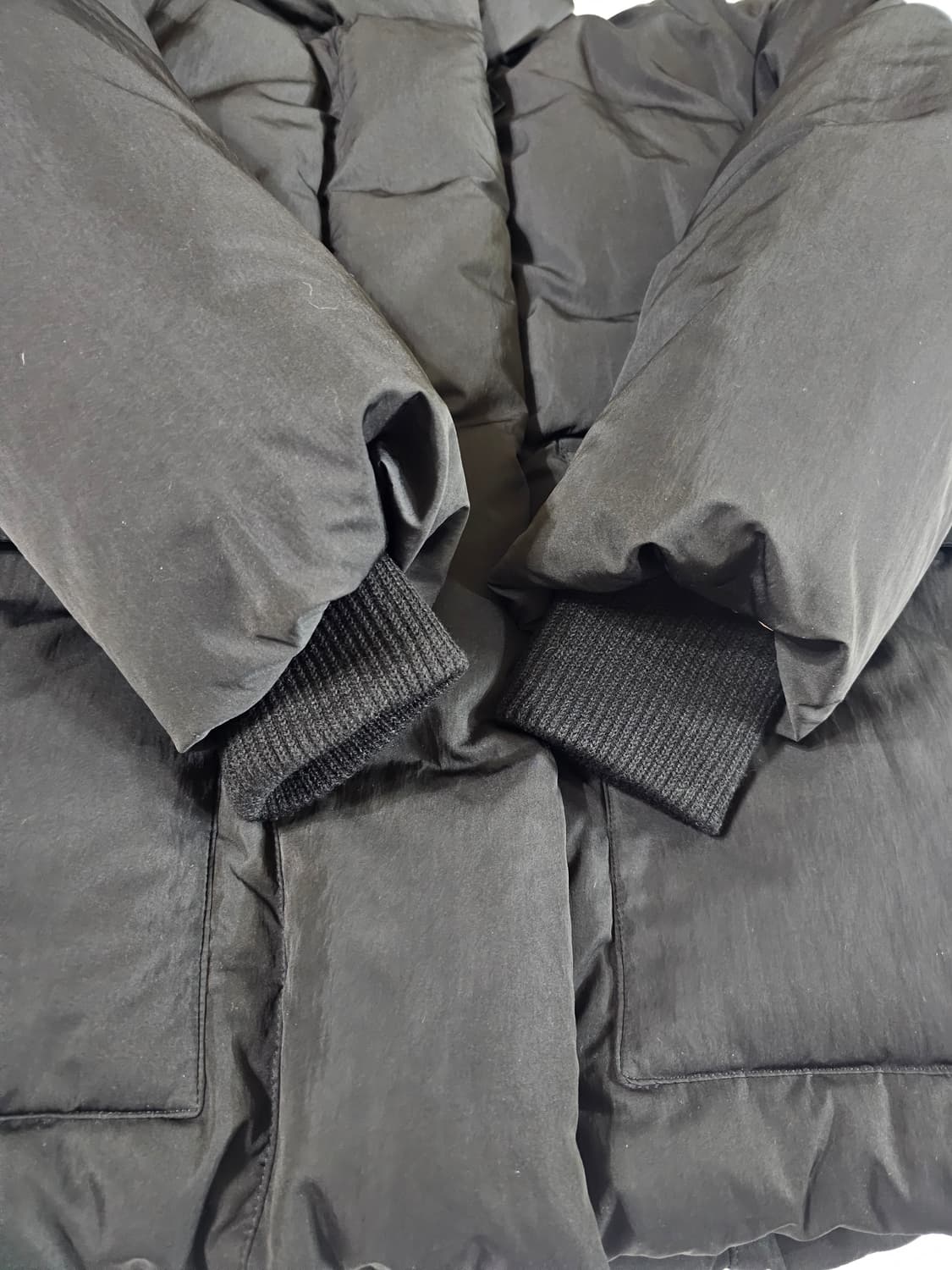 내일 아침까지만 판매 [F] 스튜디오 톰보이 후드 덕 다운 패딩 자켓 상품이미지4