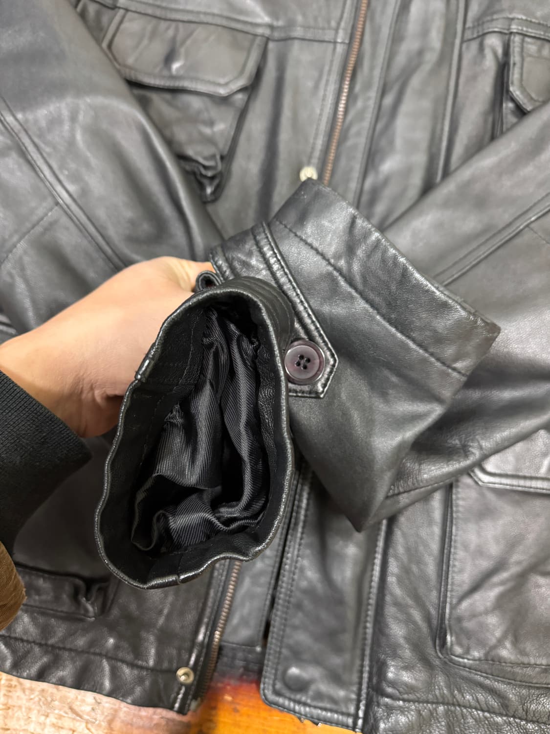 이태리 양가죽 자켓 사이즈 95 깨끗해요 상품이미지3