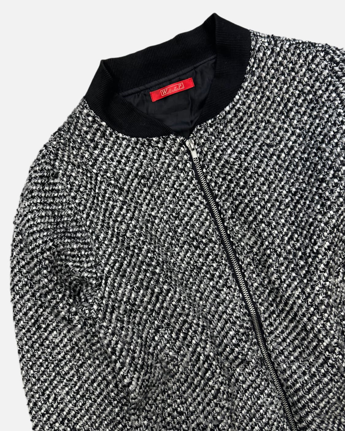 black tweed crop blouson jacket 상품이미지3