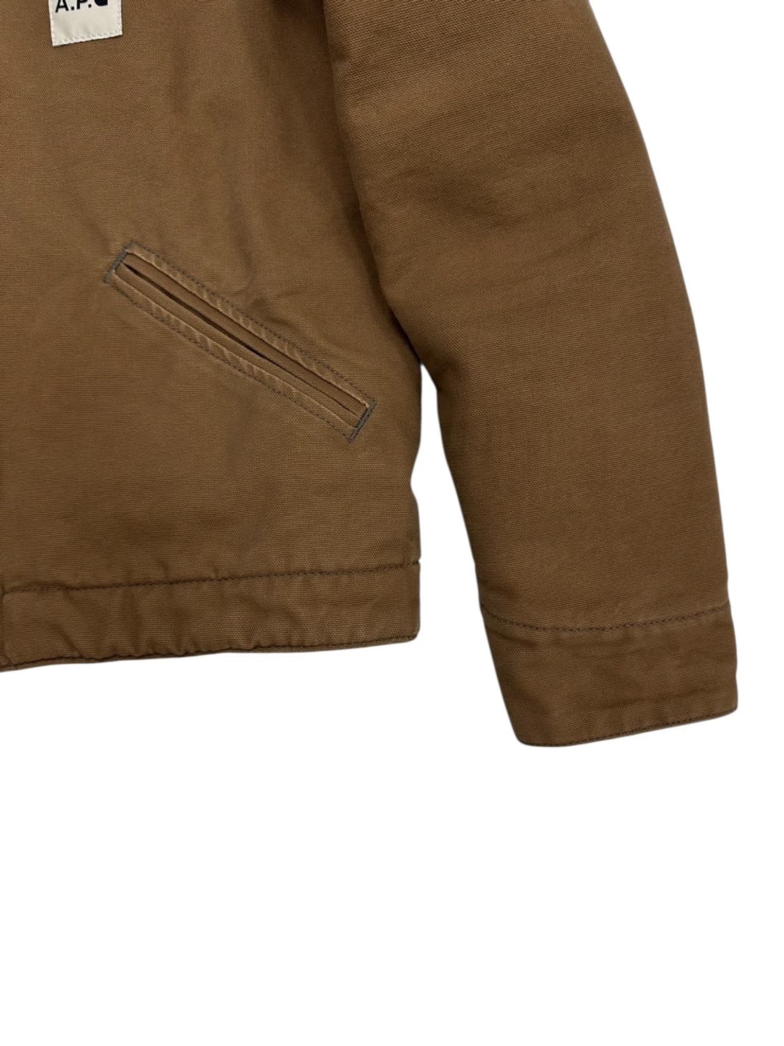 칼하트 X APC 아페쎄 디트로이트 자켓 브라운 (S)  상품이미지4